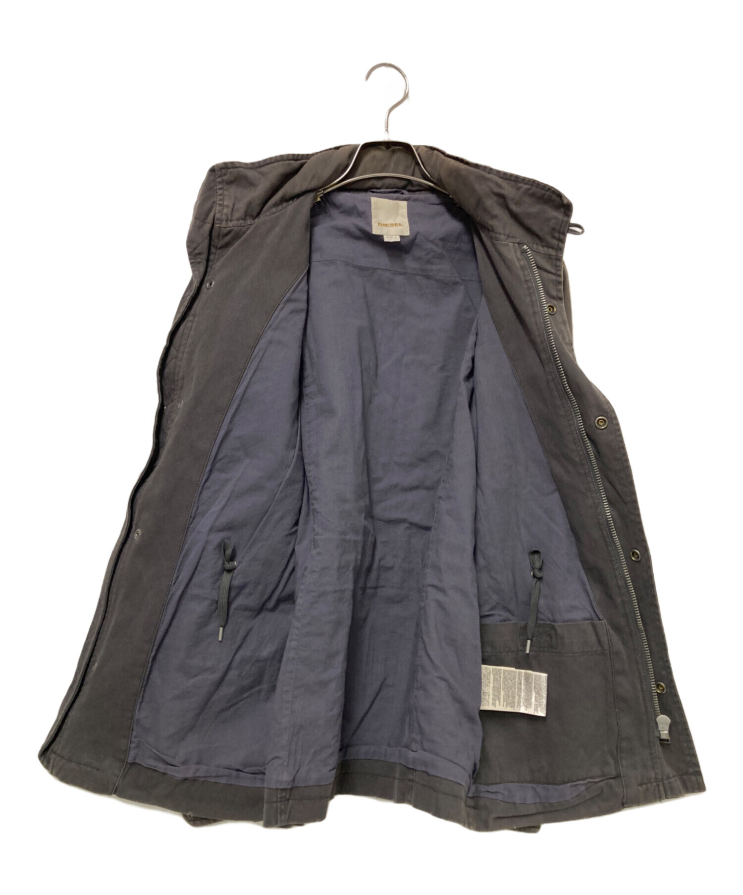 中古・古着通販】DIESEL (ディーゼル) M65ジャケット グレー サイズ:S