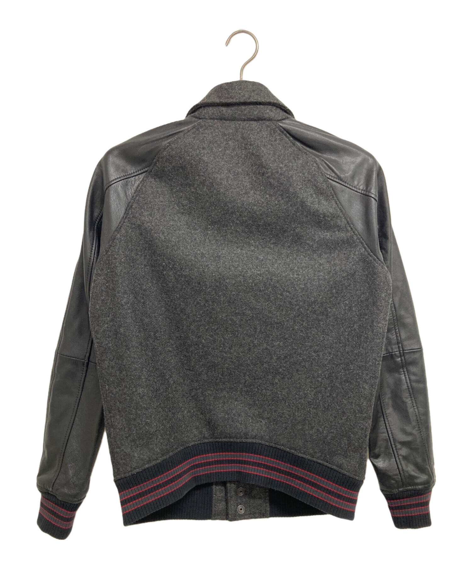 中古・古着通販】DIESEL (ディーゼル) スタジャン グレー×ブラック