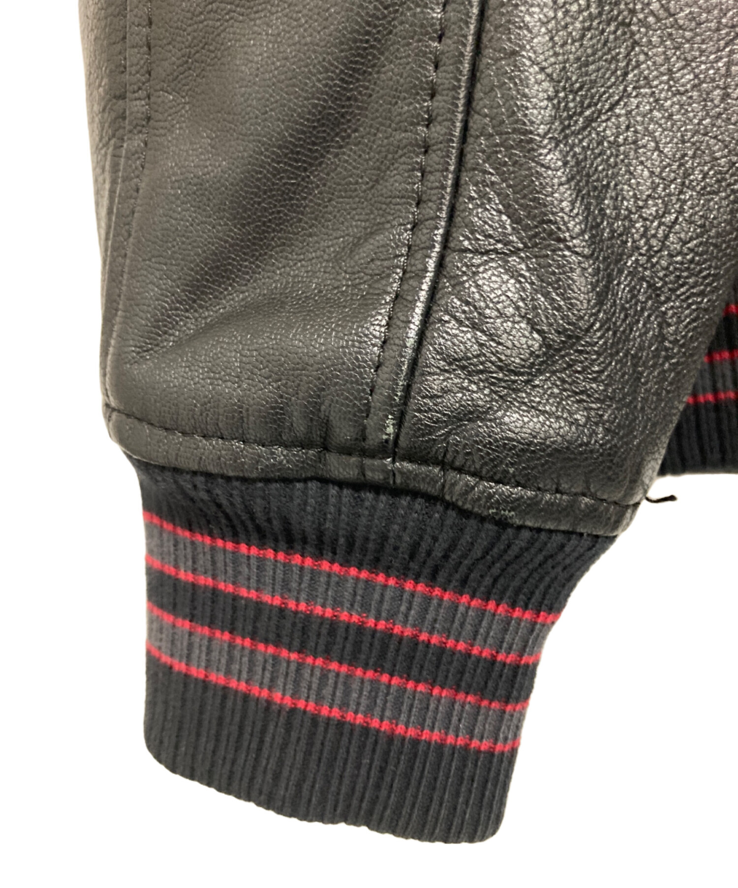 中古・古着通販】DIESEL (ディーゼル) スタジャン グレー×ブラック 