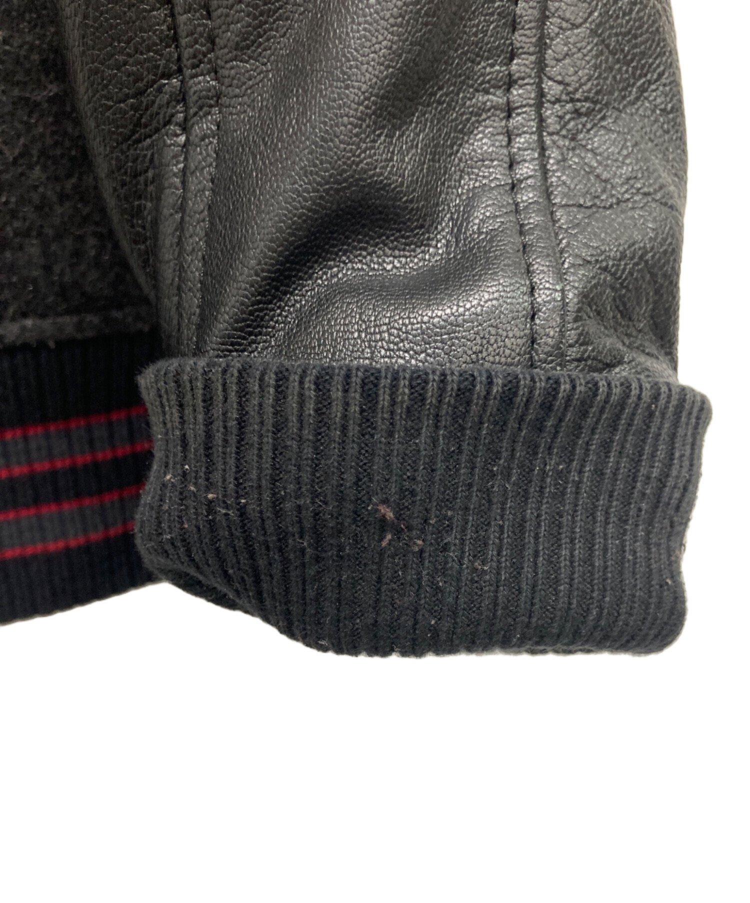 中古・古着通販】DIESEL (ディーゼル) スタジャン グレー×ブラック