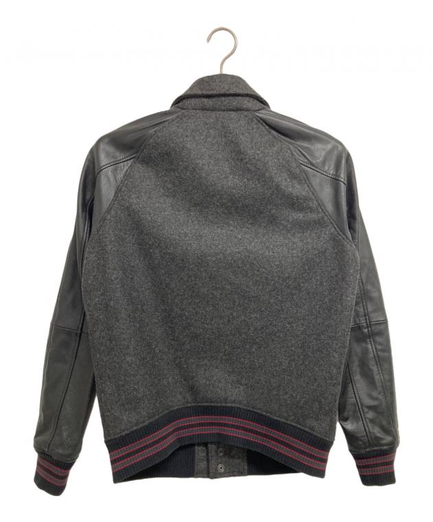 中古・古着通販】DIESEL (ディーゼル) スタジャン グレー×ブラック