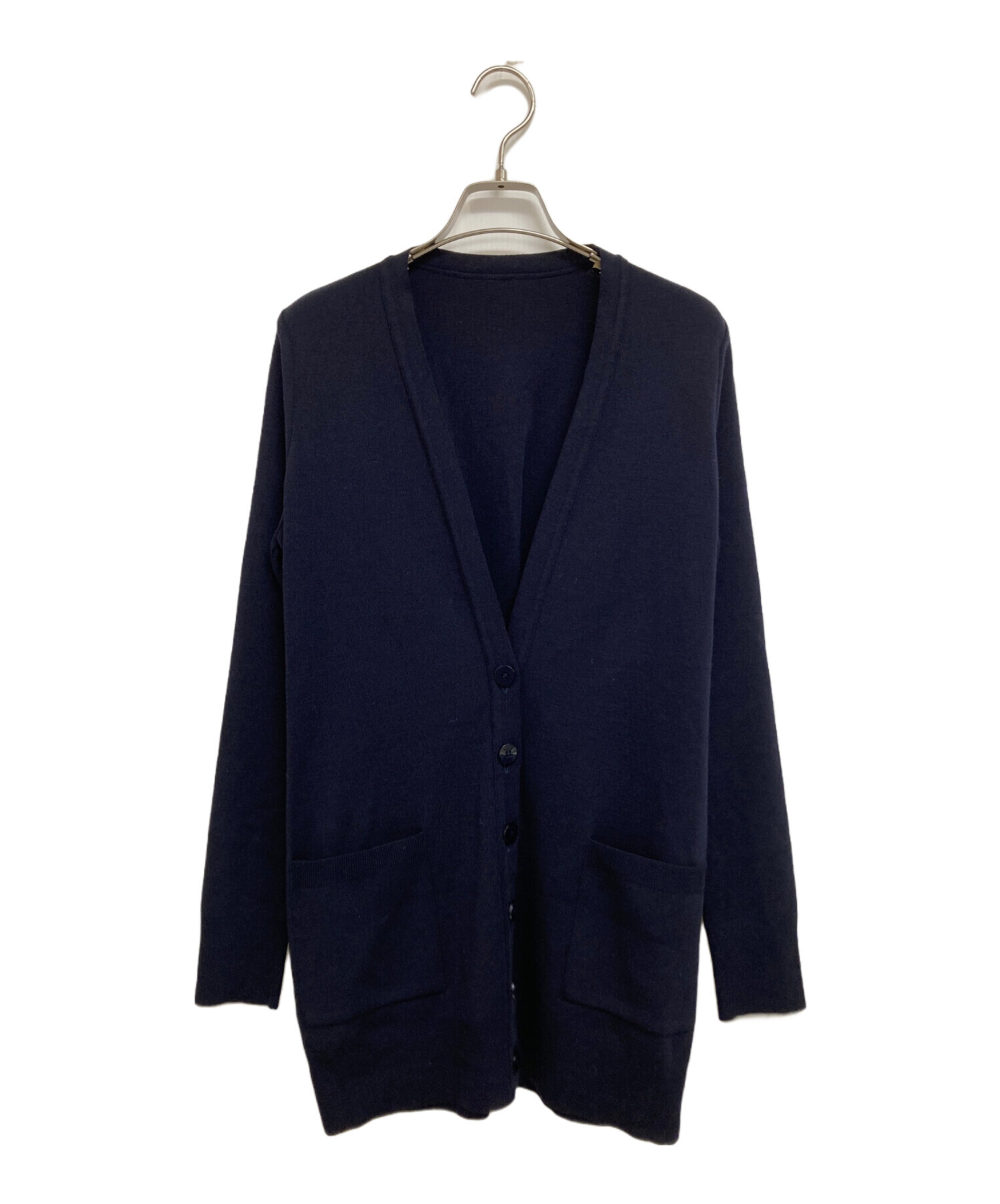 中古・古着通販】FOXEY (フォクシー) ロングカーディガン ネイビー