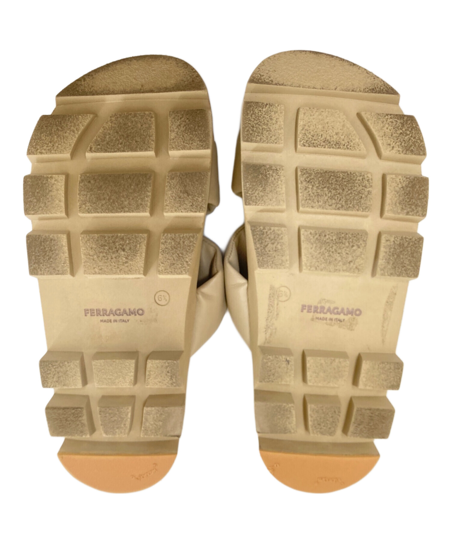 中古・古着通販】Ferragamo (フェラガモ) スポーツサンダル ベージュ