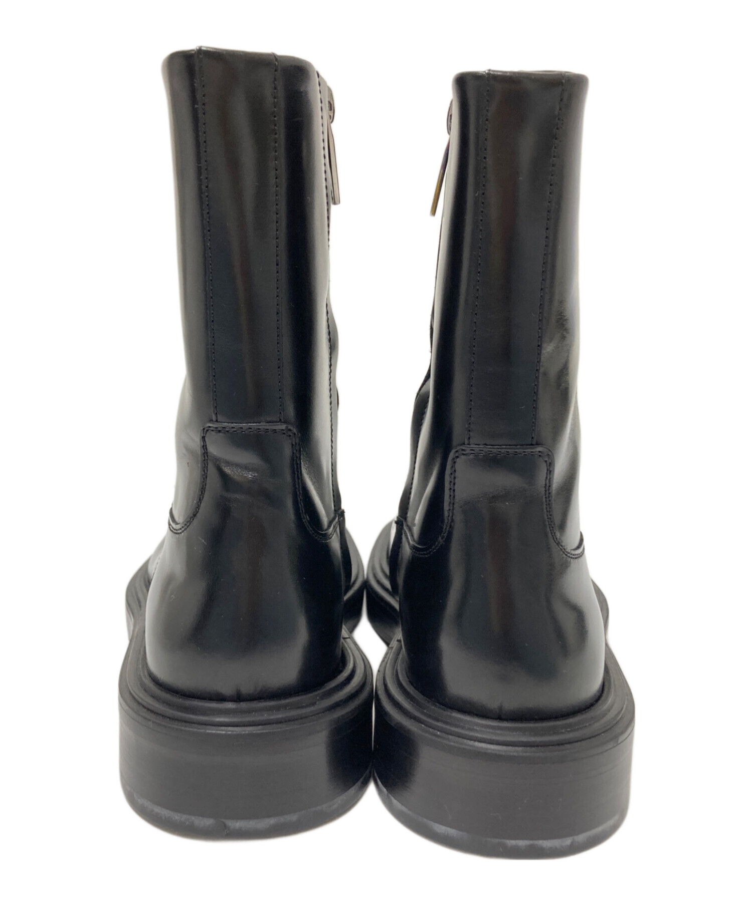 中古・古着通販】Ferragamo (フェラガモ) SIDE ZIP BOOTS ブラック