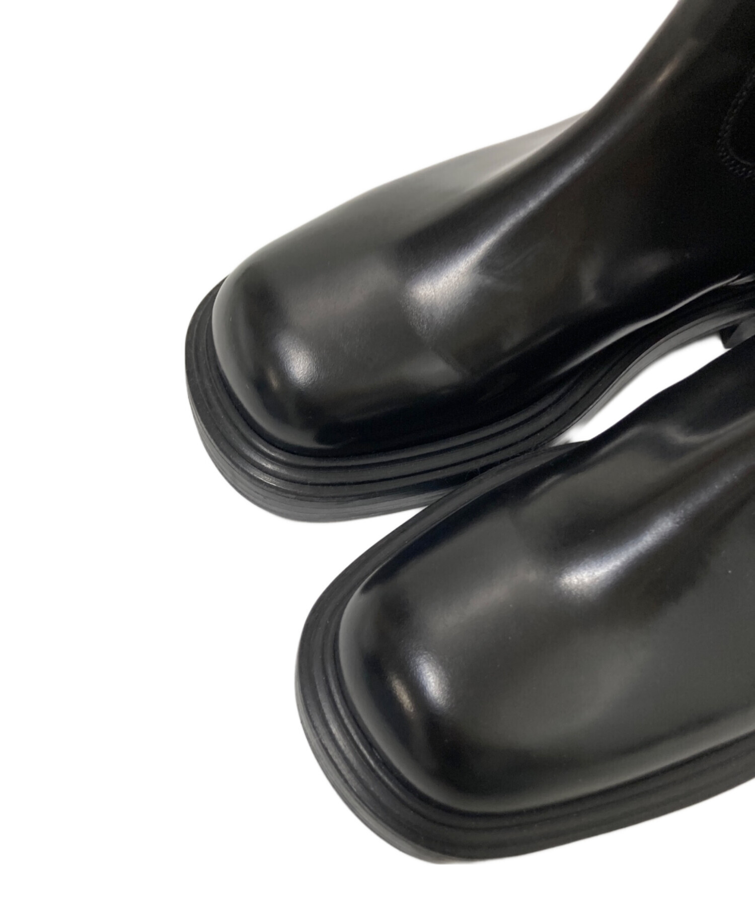 中古・古着通販】Ferragamo (フェラガモ) SIDE ZIP BOOTS ブラック