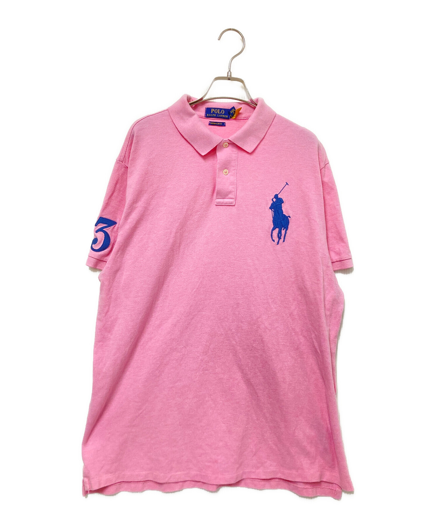 こ*可様 Polo by Ralph Lauren ピンク ポロシャツ90S激レ 中古・古着通販】POLO RALPH LAUREN (ポロ・ラルフローレン