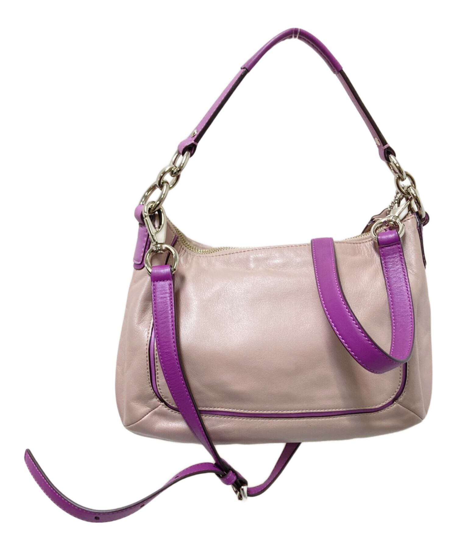 中古・古着通販】COACH (コーチ) ショルダーバッグ パープル サイズ