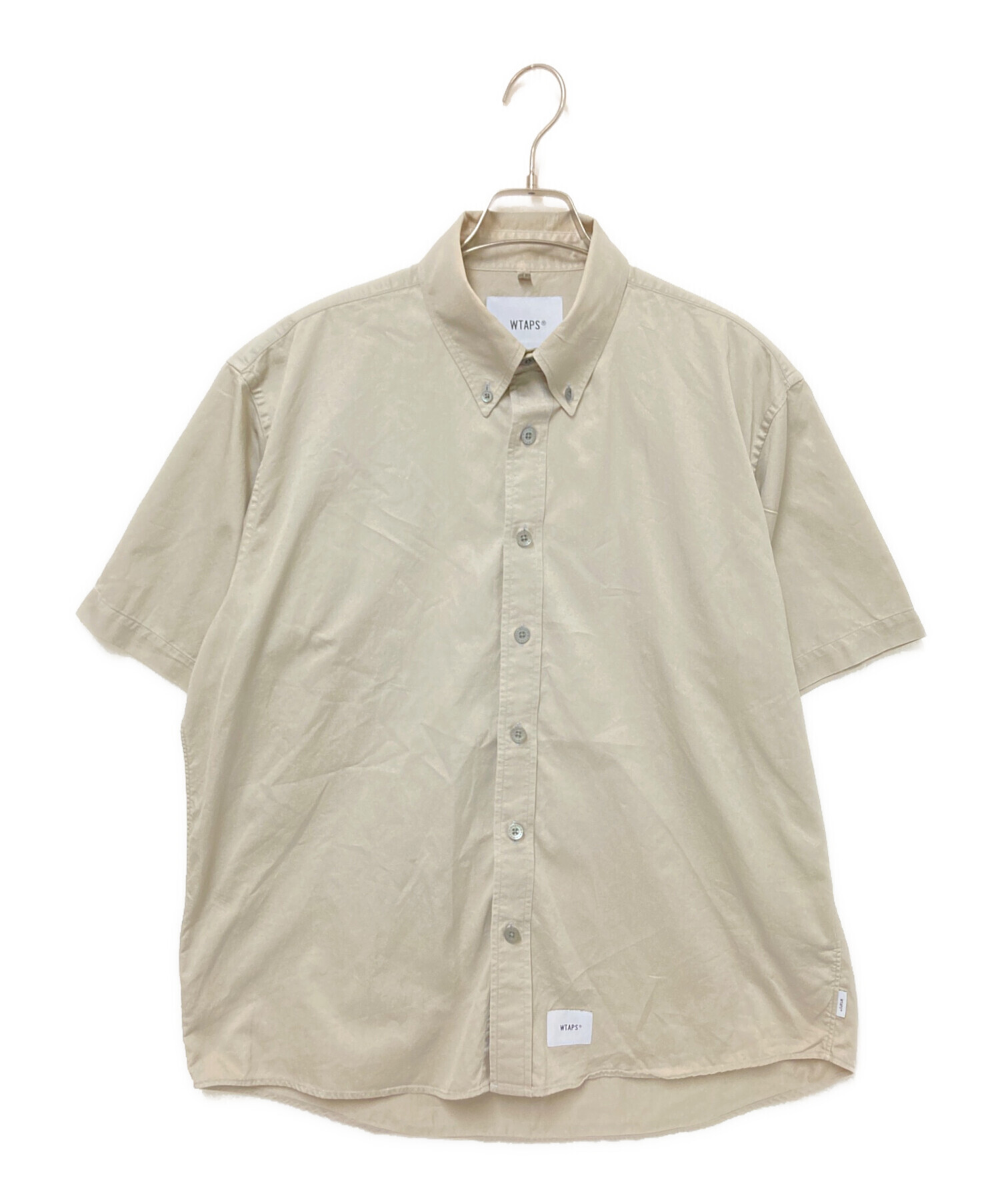 中古・古着通販】WTAPS (ダブルタップス) 半袖シャツ ベージュ サイズ