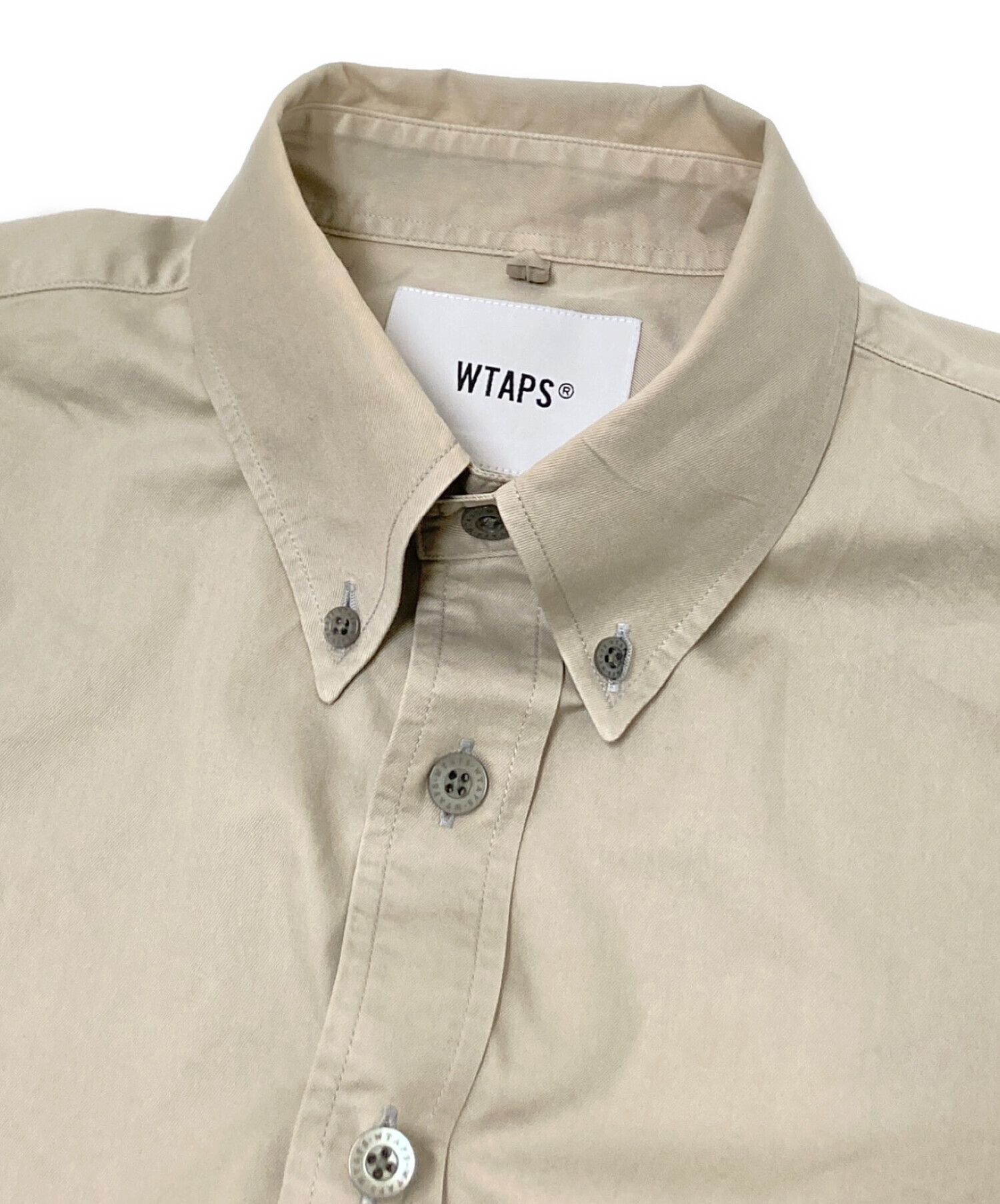 中古・古着通販】WTAPS (ダブルタップス) 半袖シャツ ベージュ サイズ