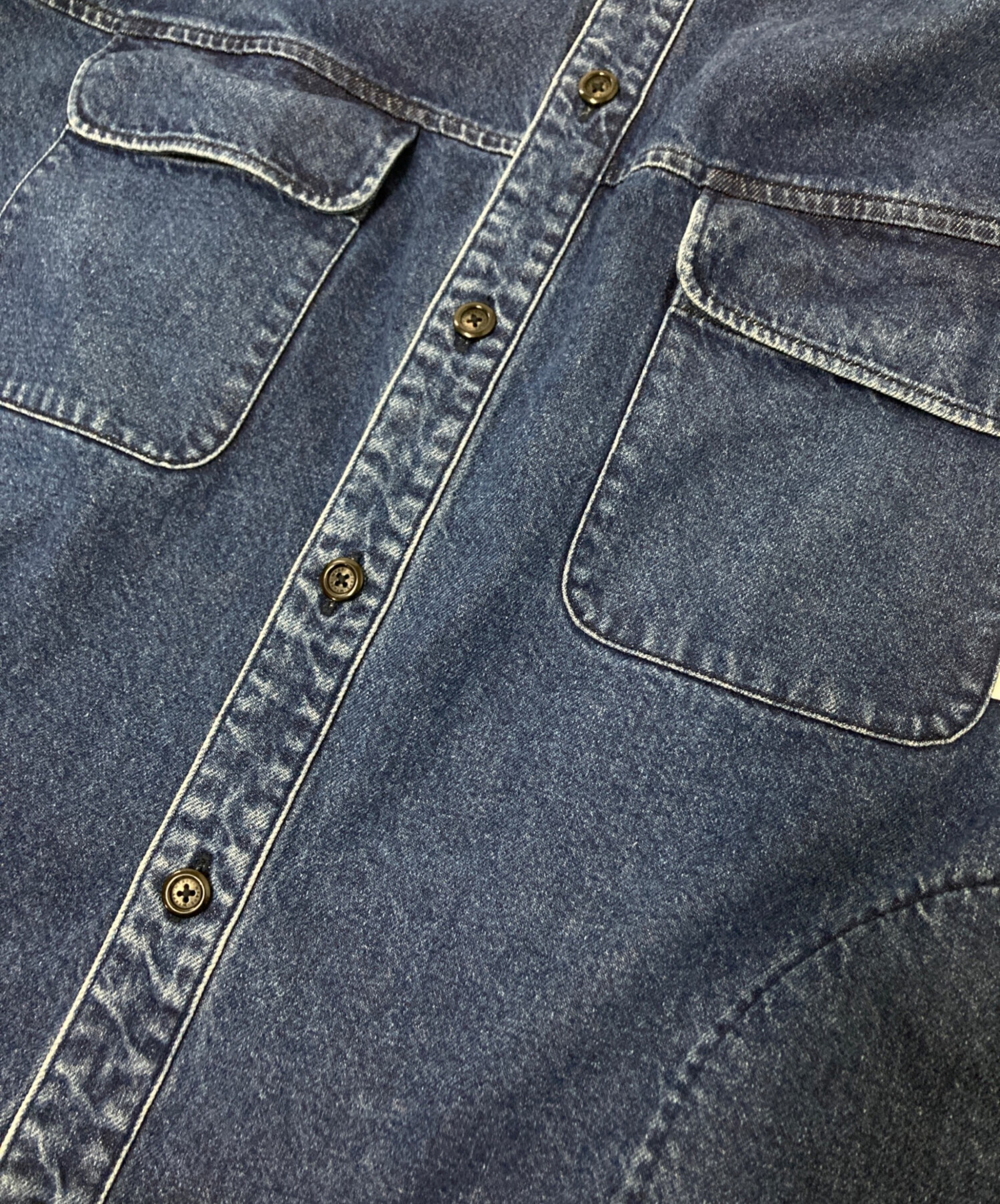 中古・古着通販】WTAPS (ダブルタップス) デニムシャツ インディゴ