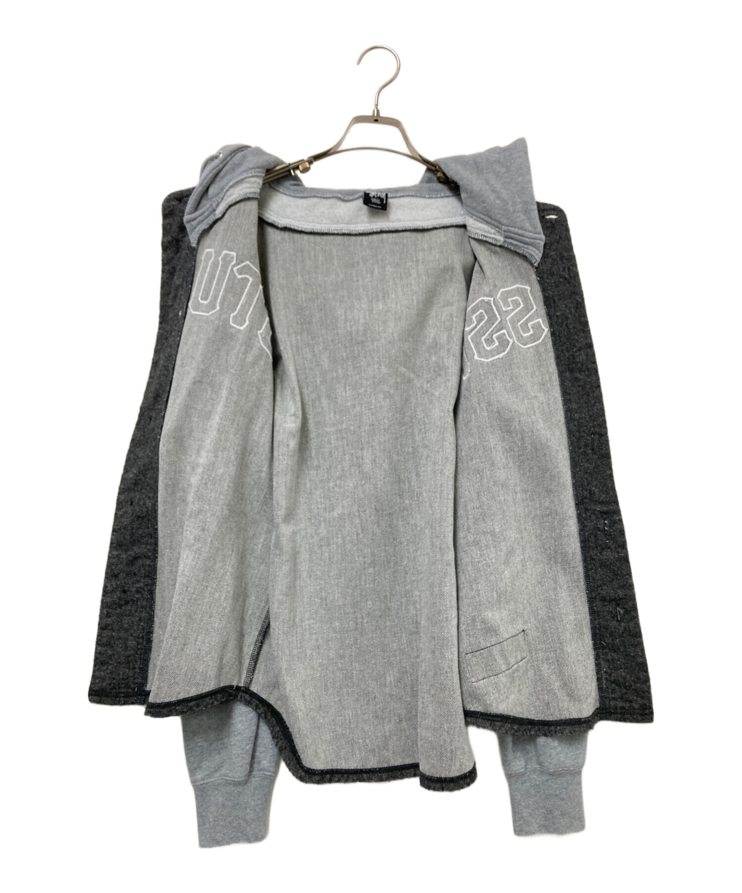 STUSSY レイヤード ベースボール パーカー Mサイズ 中古・古着通販】stussy (ステューシー) レイヤードベースボール