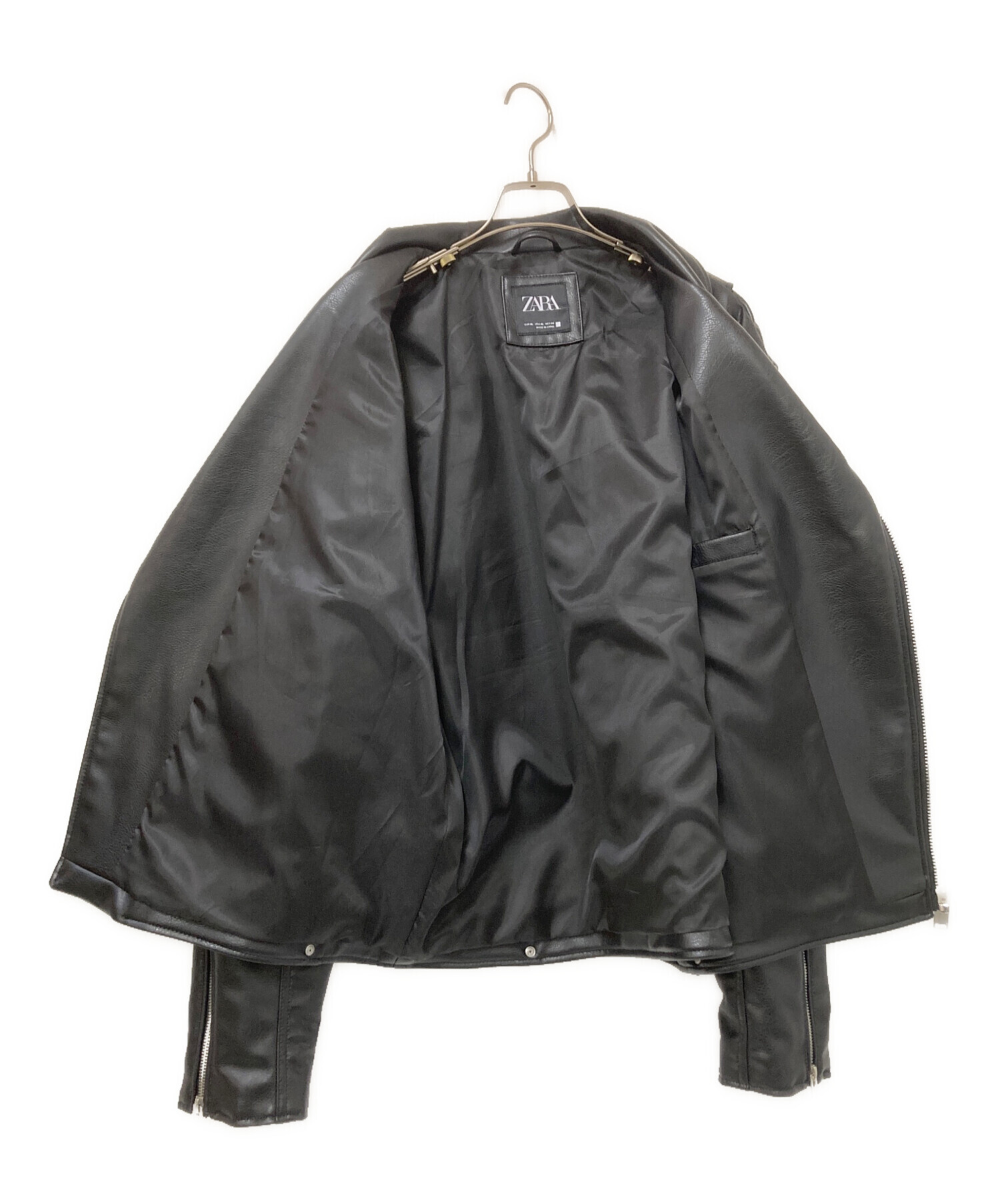 中古・古着通販】ZARA (ザラ) フェイクレザーダブルライダース