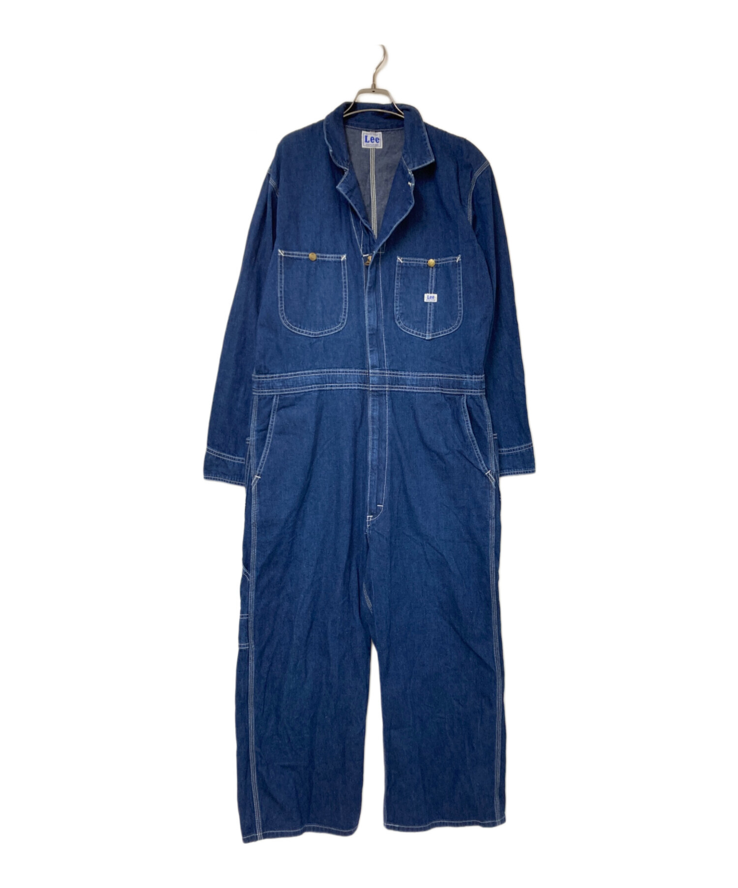 Lee Union-Alls ダークブルー オーバーオール 中古・古着通販】LEE (リー) DUNGAREES UNION-ALLS インディゴ サイズ