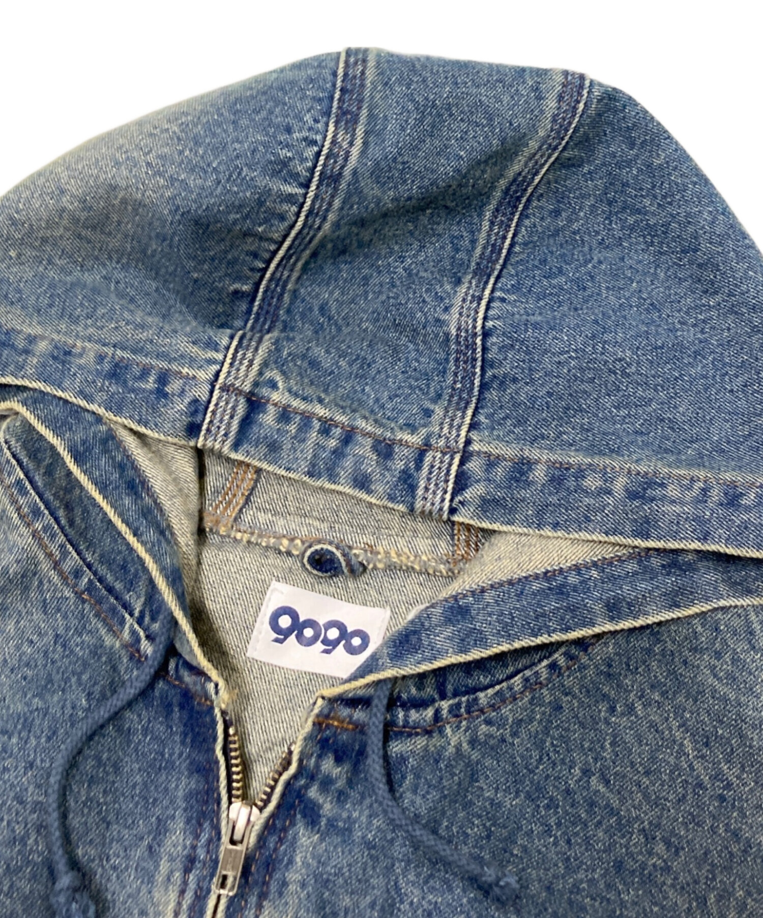 中古・古着通販】9090 (9090) King Logo Vintage Denim Hoodie