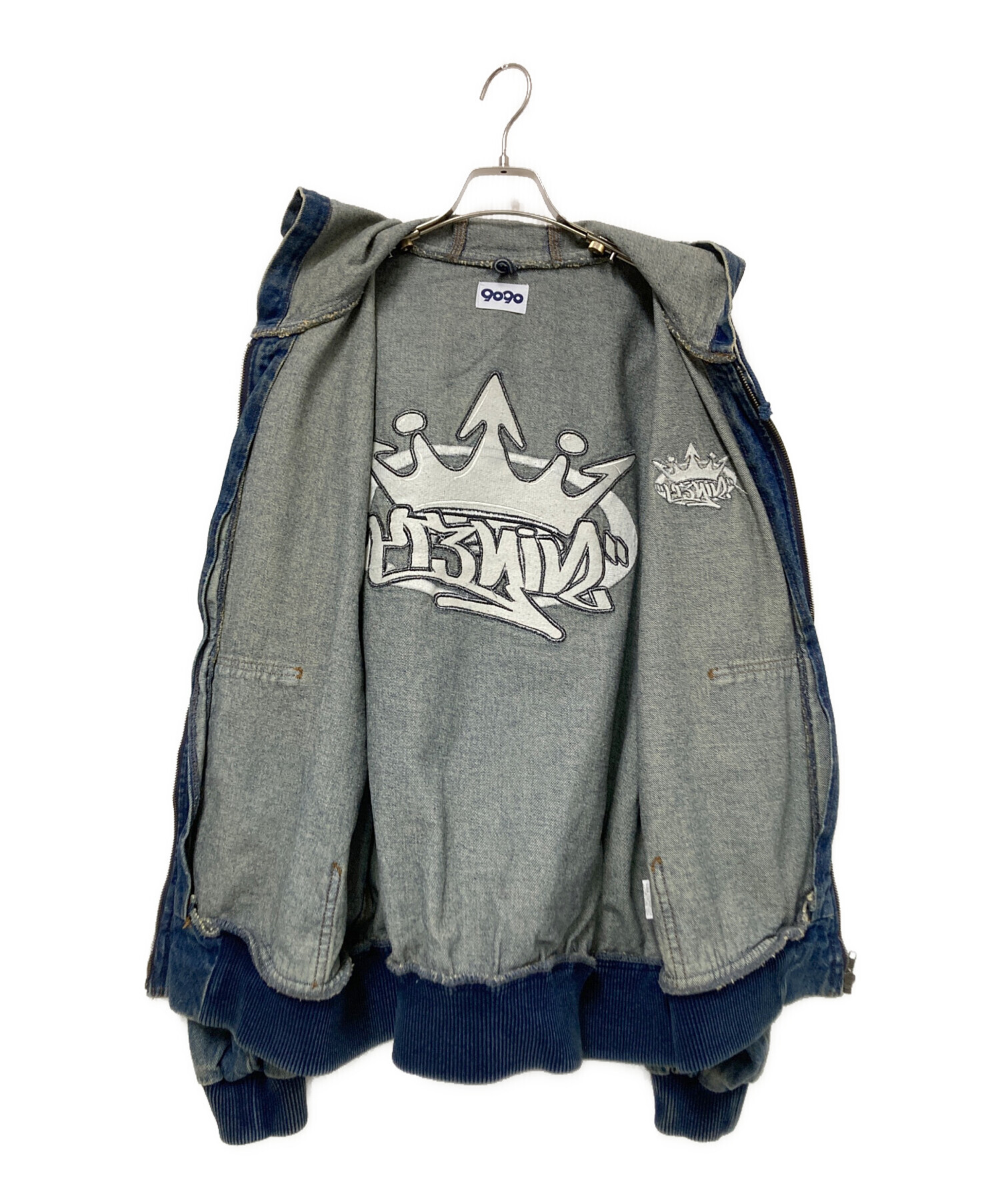 中古・古着通販】9090 (9090) King Logo Vintage Denim Hoodie