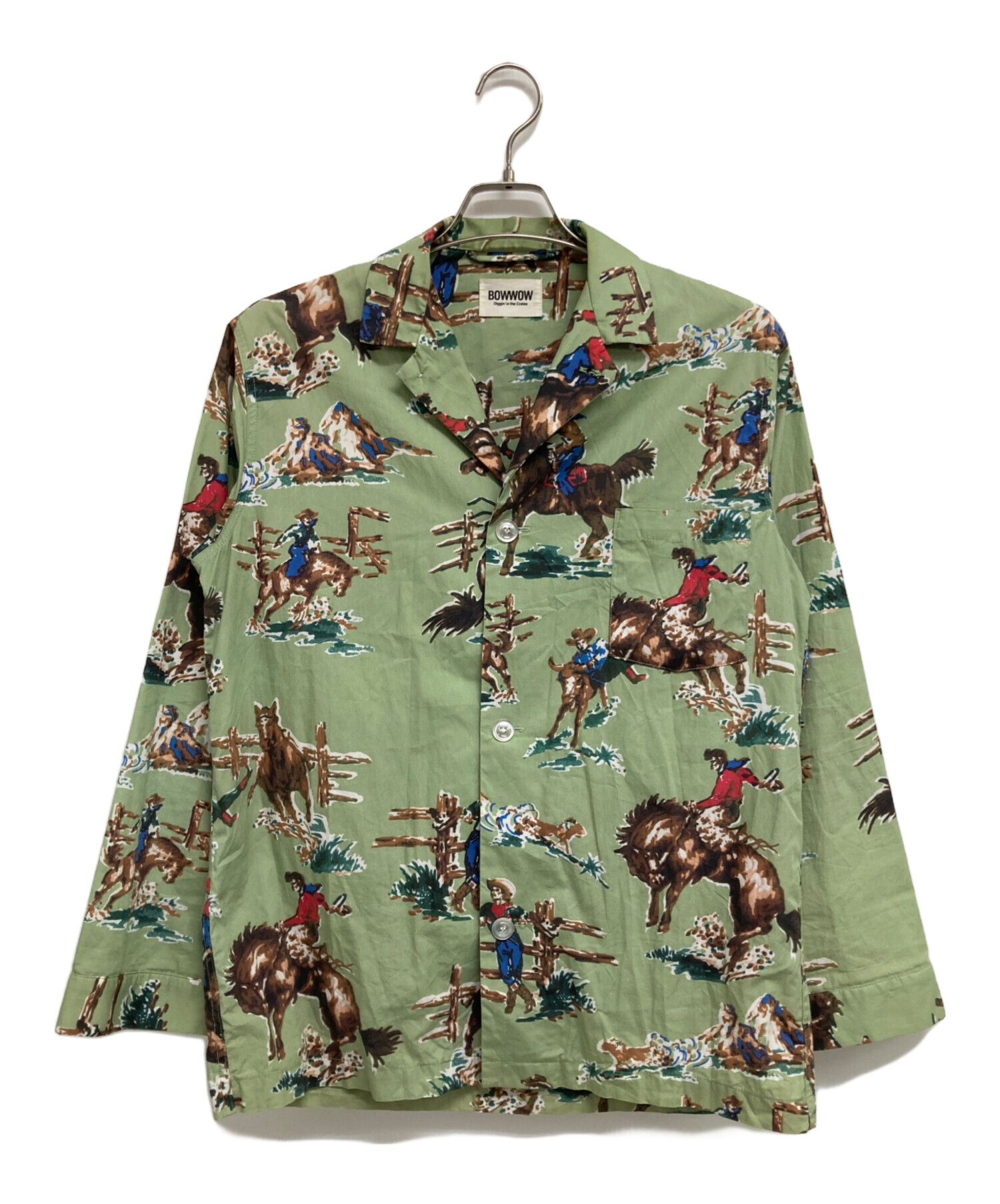 中古・古着通販】BOWWOW (バウワウ) “KURT COWBOY” SHIRTS グリーン