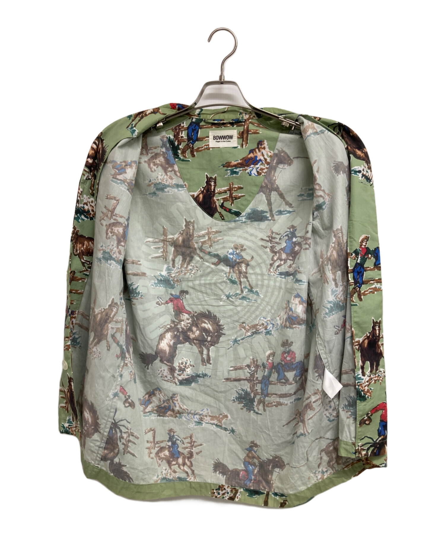 中古・古着通販】BOWWOW (バウワウ) “KURT COWBOY” SHIRTS グリーン