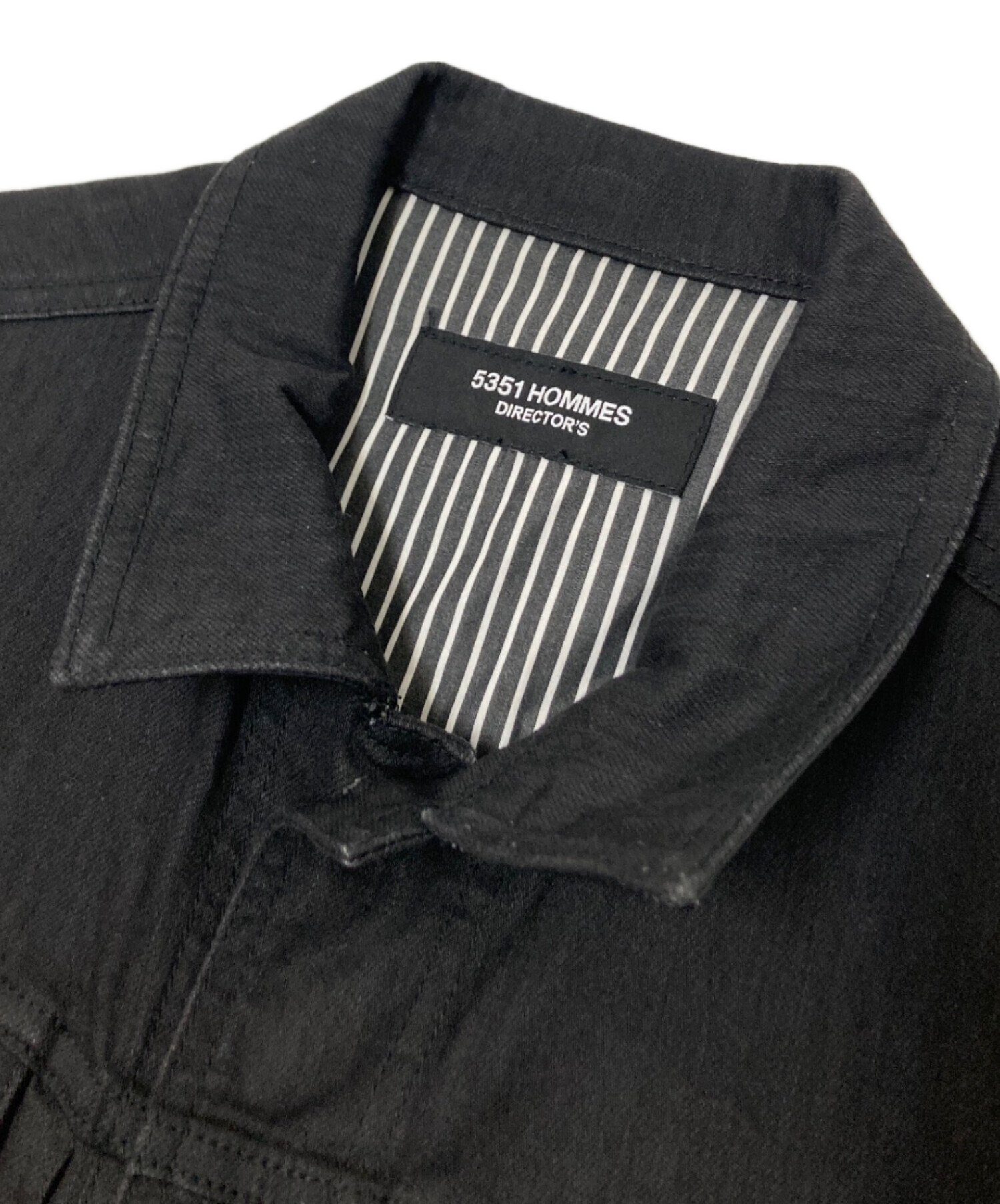 5351 Pour Les Hommes ブラック デニムジャケット サイズM 5351 POUR LES HOMMES デニムジャケット gジャン 「セットアップ対応