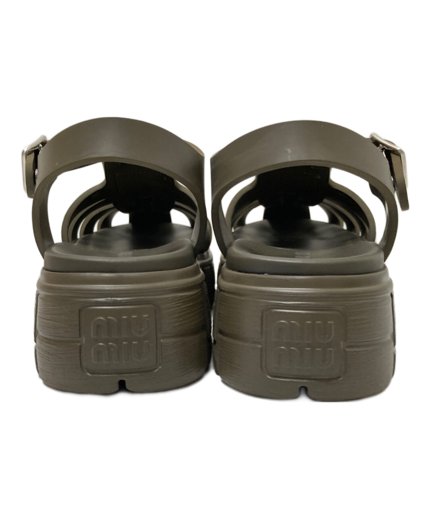 Olive【みんみ】 中古・古着通販】MIU MIU (ミュウミュウ) CALZATURE DONNNA オリーブ