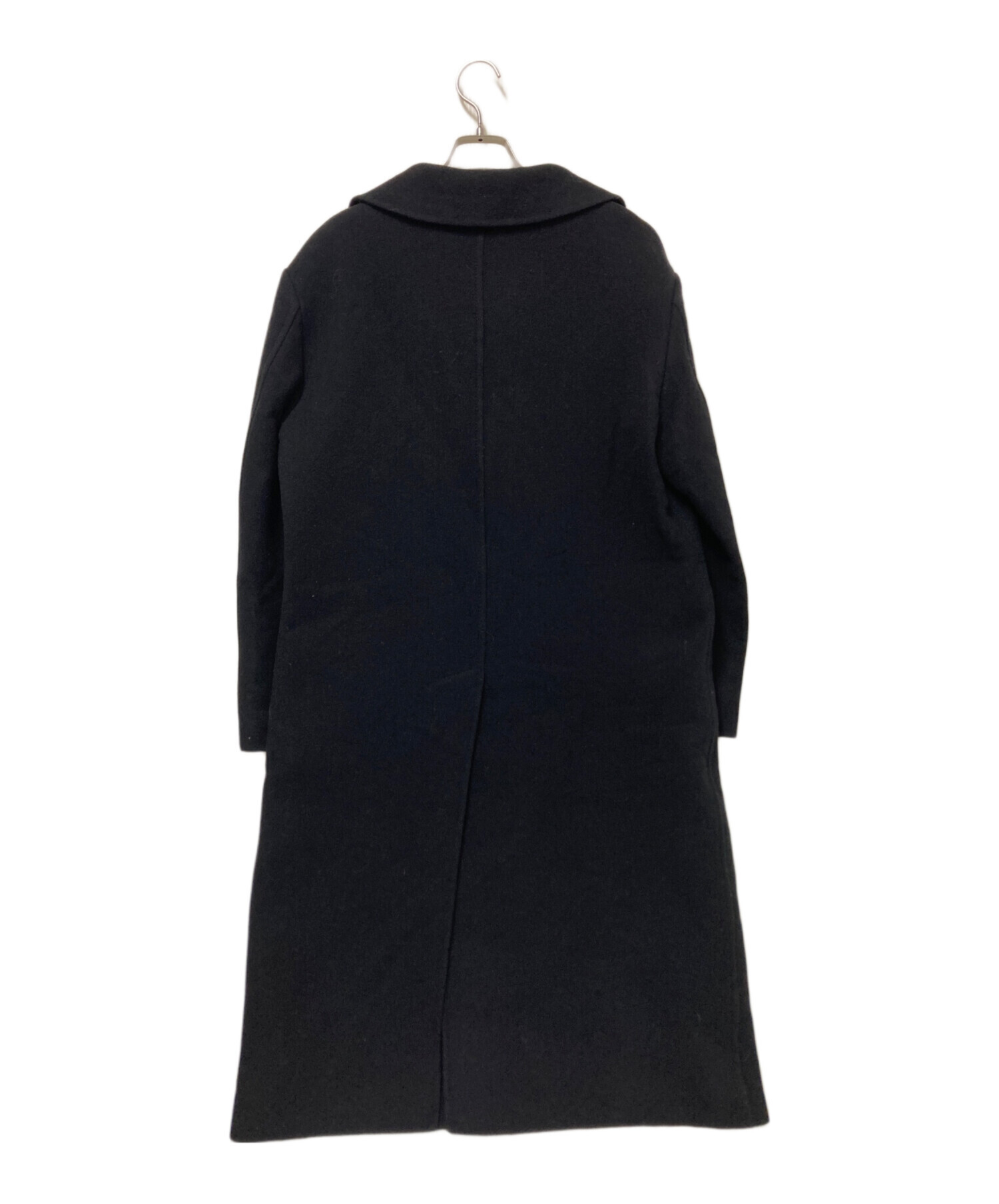 中古・古着通販】MIU MIU (ミュウミュウ) ウールコート ブラック