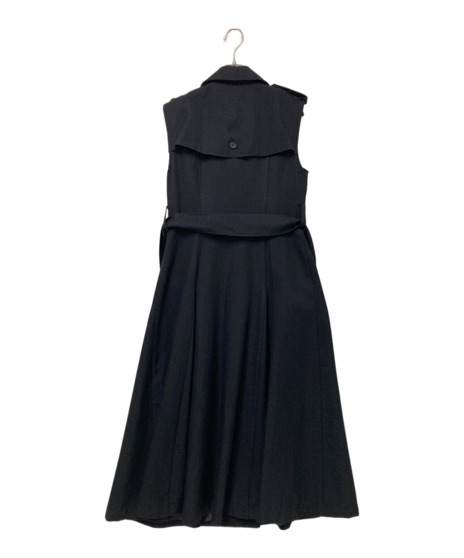 中古・古着通販】L'Or (ロル) Sleeveless Coat Dress ブラック