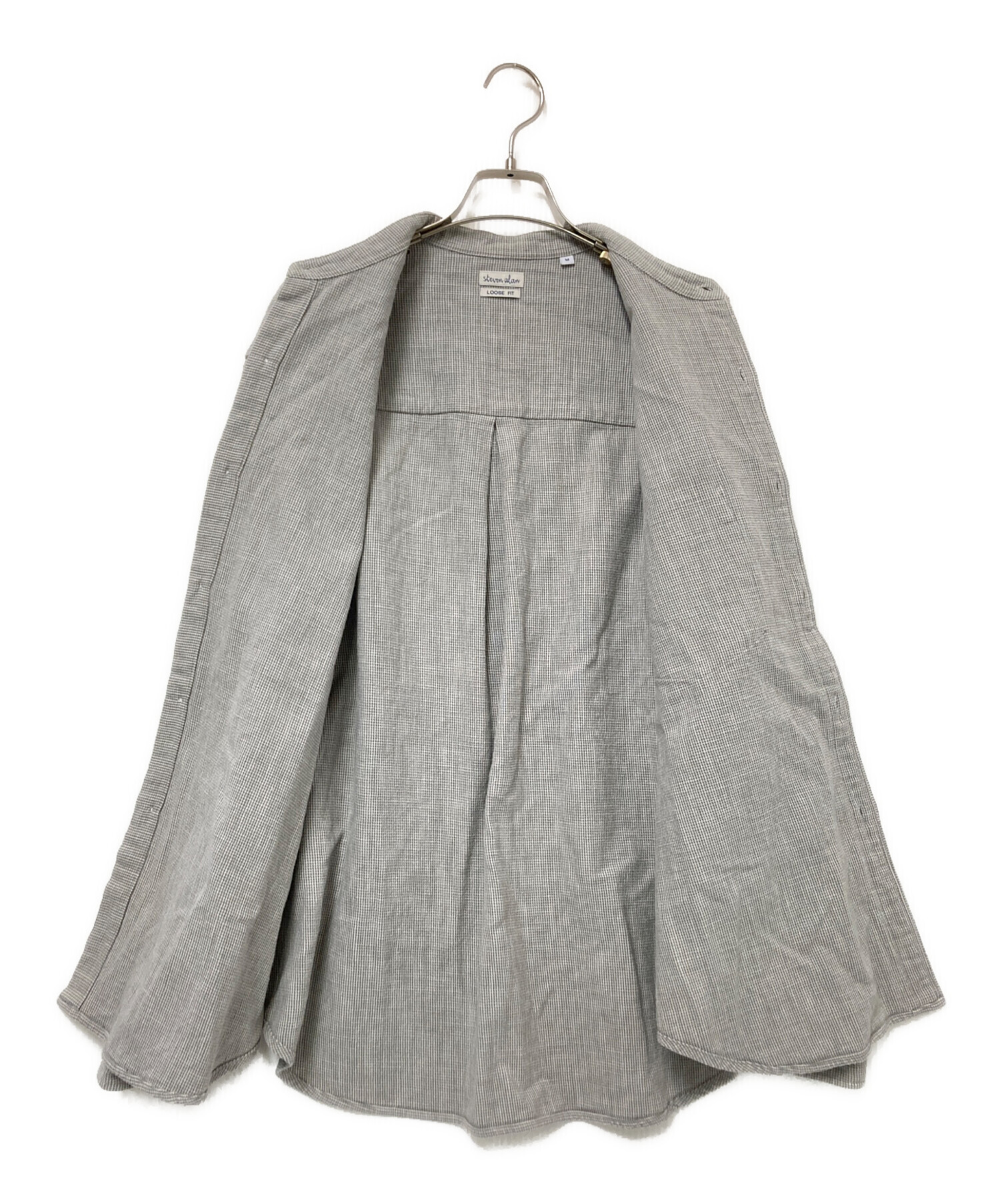 中古・古着通販】STEVEN ALAN (スティーブンアラン) ノーカラーシャツ 