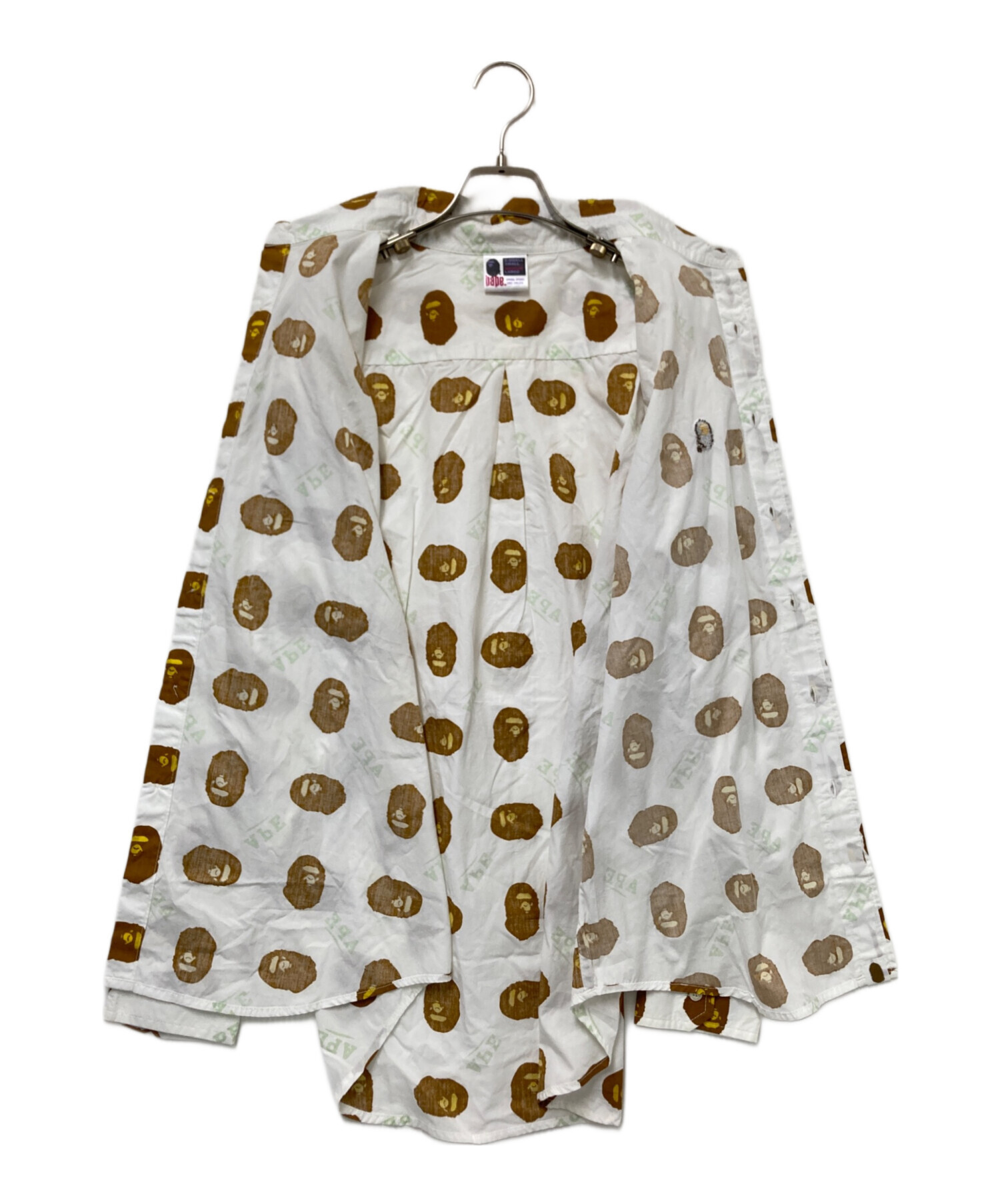 A BATHING APE 長袖 総柄 シャツ Mサイズ A BATHING APE - ア 
