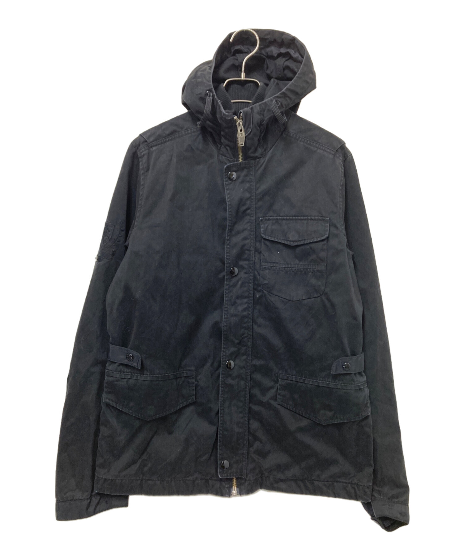 中古・古着通販】DIESEL (ディーゼル) ミリタリージャケット ブラック 
