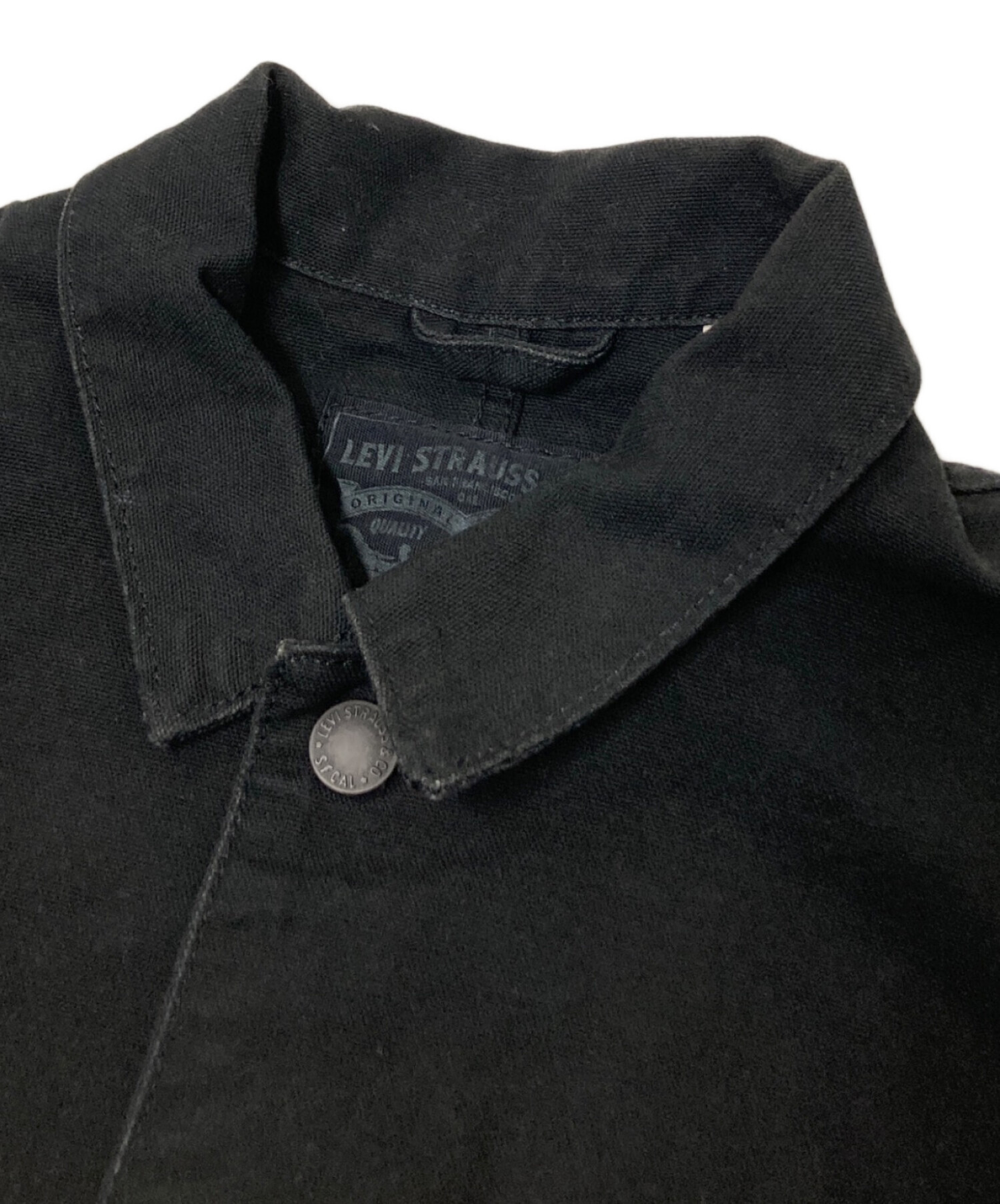 Levi's ブラック カバーオール Lサイズ 中古・古着通販】LEVI'S (リーバイス) カバーオール ブラック サイズ:M