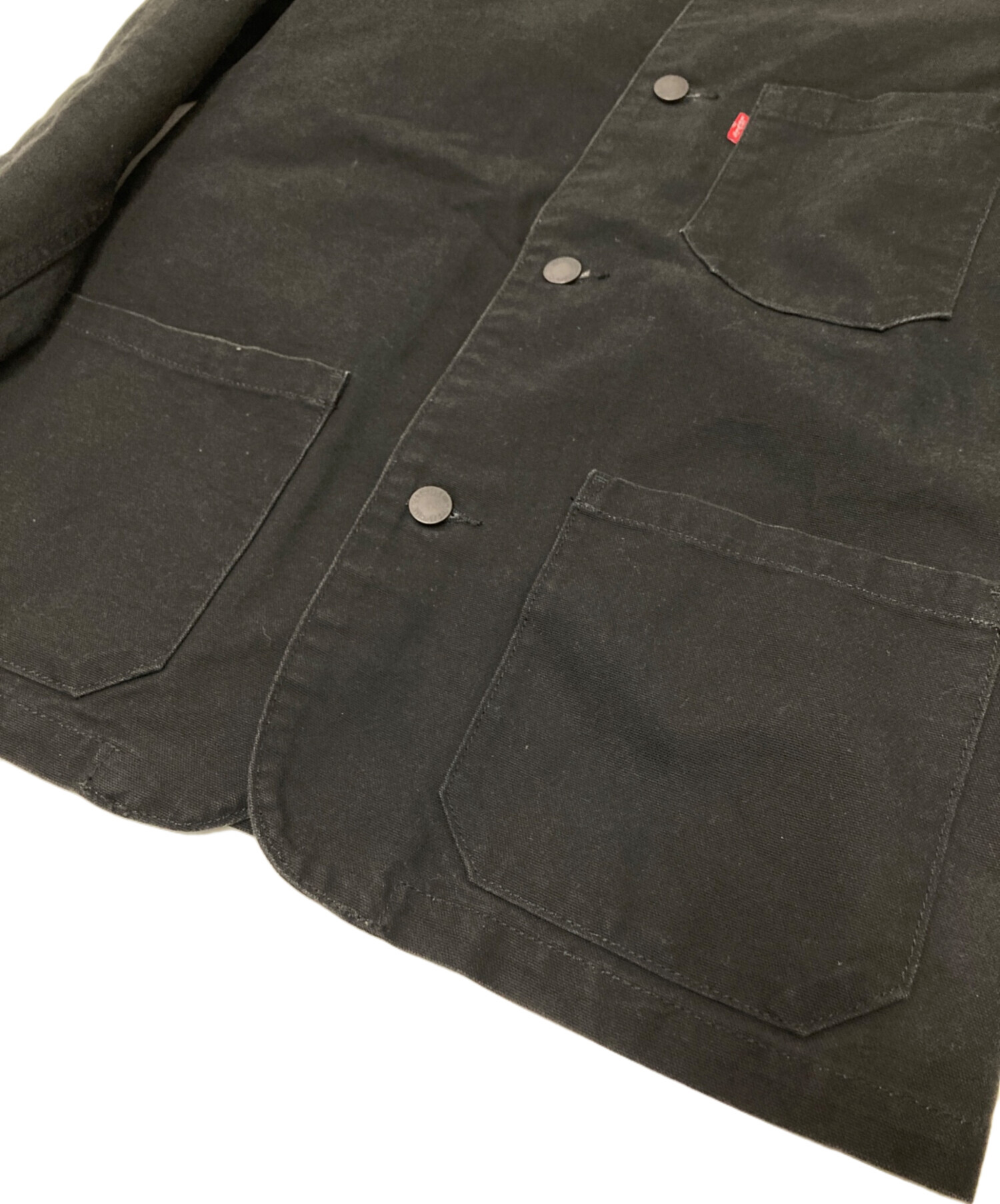 Levi’s リーバイス カバーオール ブラックデニム M 中古・古着通販】LEVI'S (リーバイス) カバーオール ブラック サイズ:M