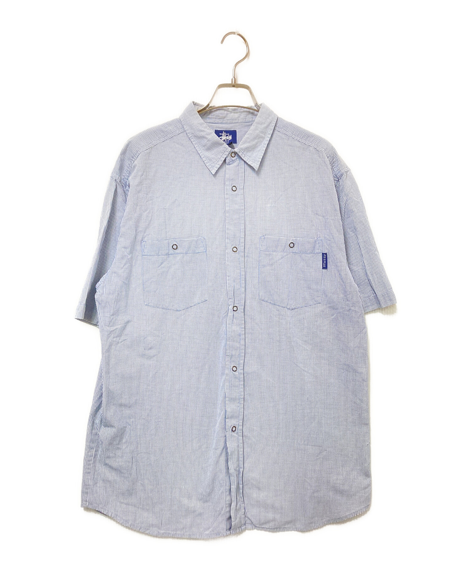 ○激レア 古着屋購入 STUSSY 半袖シャツ CHANELロゴ サイズL 相当 