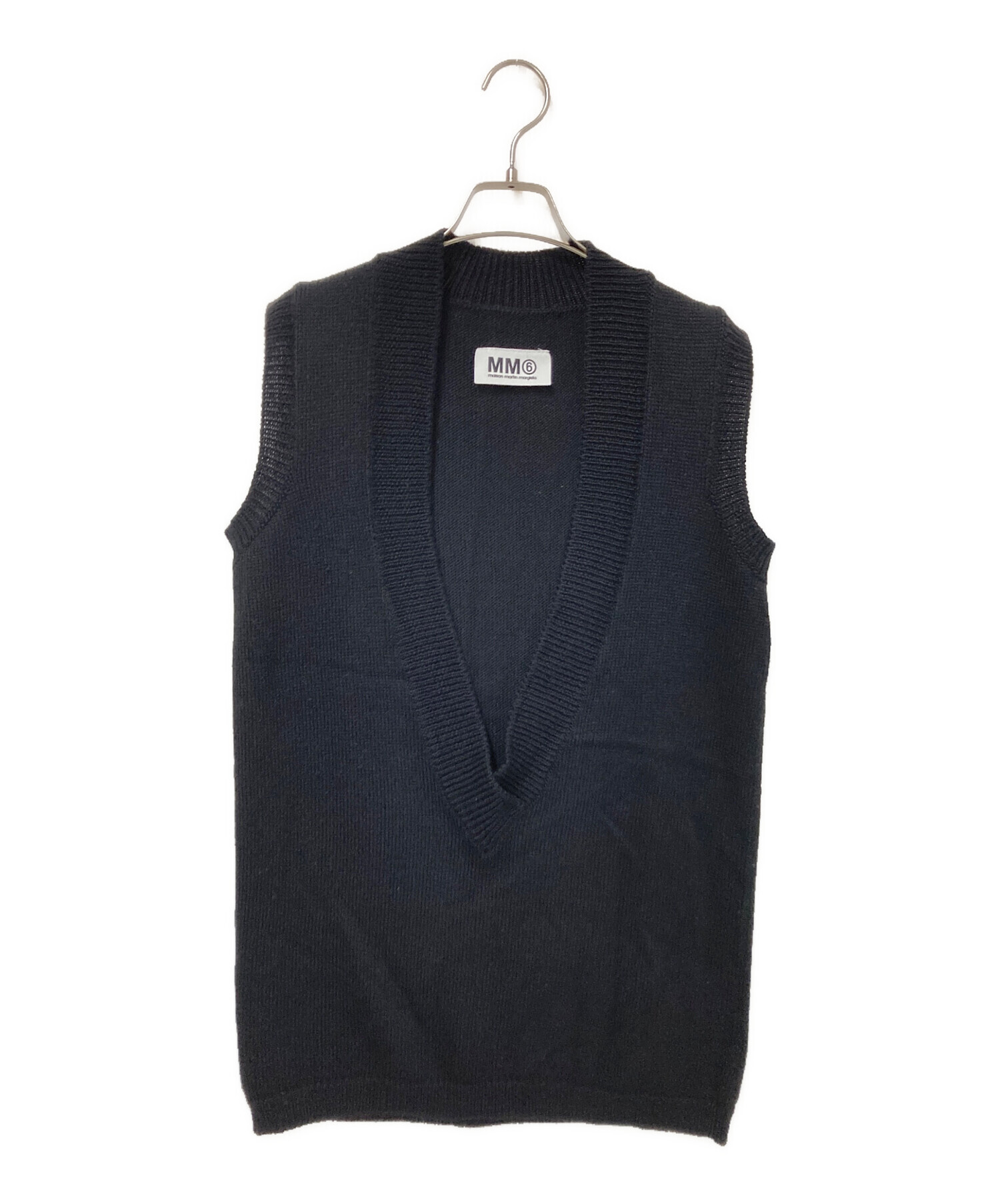 MM6 maison margiela Vネック ニットベスト MM6 MAISON MARGIELA ＜エムエム6 メゾン マルジェラ＞ ニットベスト