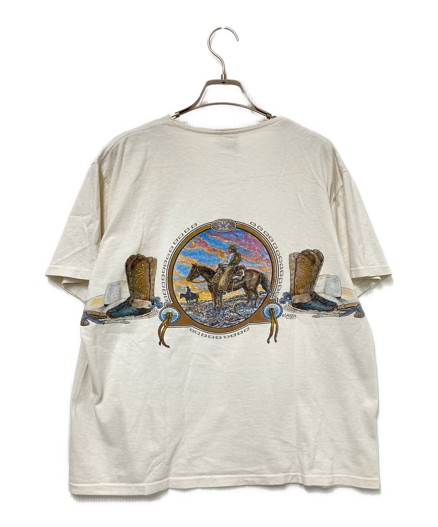 中古・古着通販】ONEITA (オニータ) 90s プリントTシャツ ホワイト 