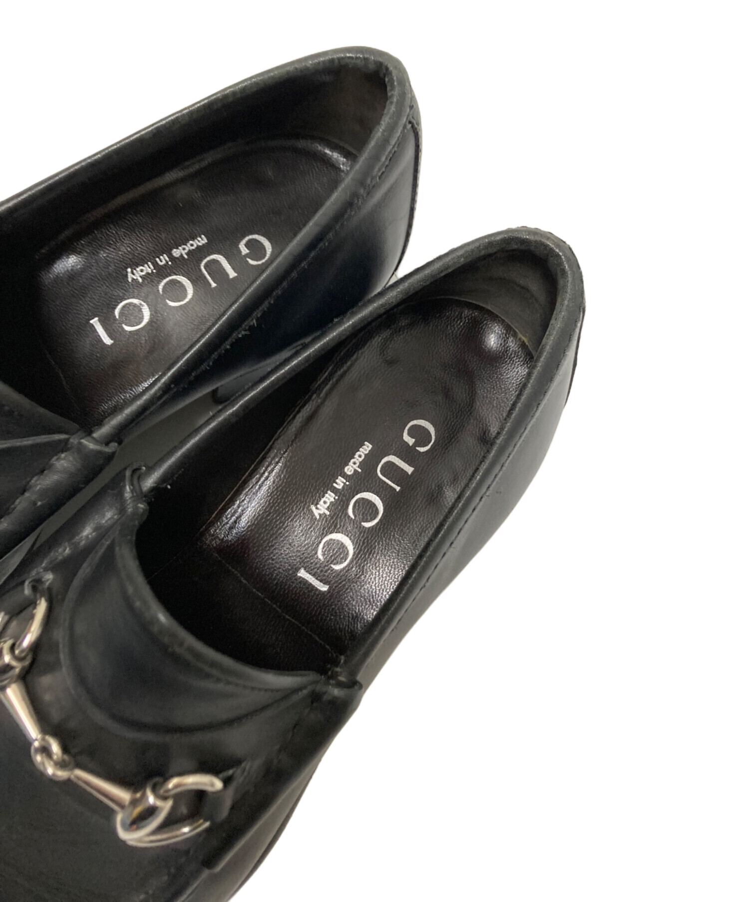GUCCI　ヴィンテージ　ホースビットローファー　黒　39E 中古・古着通販】GUCCI (グッチ) ホースビットローファー ブラック