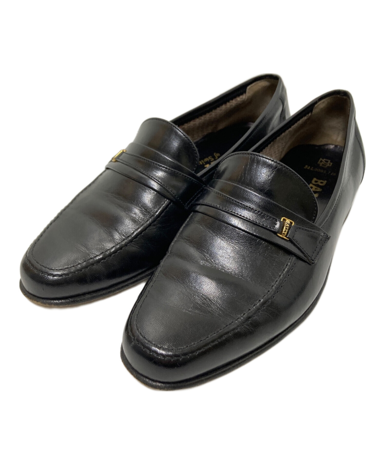 中古・古着通販】BALLY (バリー) ローファー ブラック サイズ:5 中古・古着通販】BALLY (バリー) ローファー ブラック サイズ:5