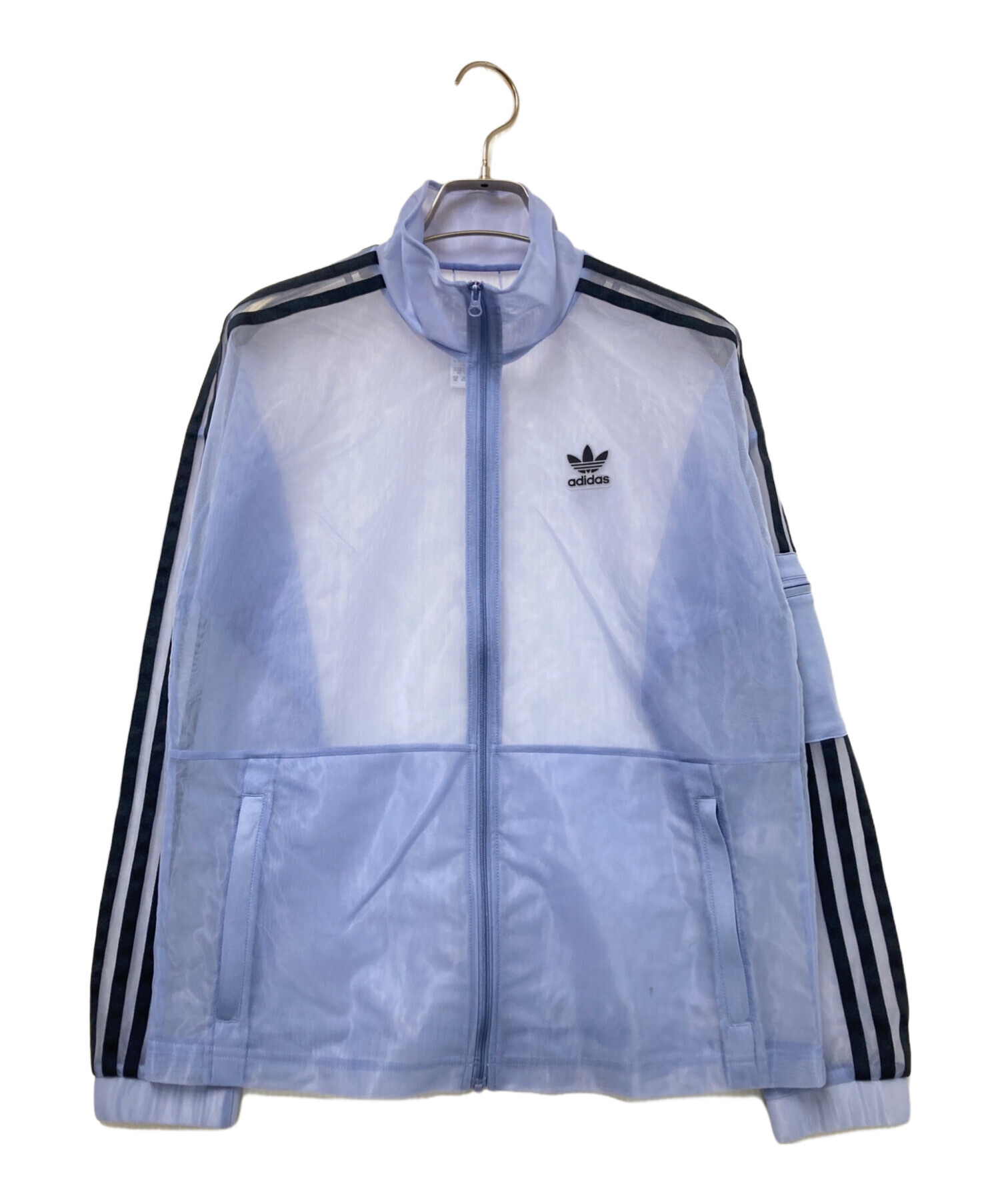 中古・古着通販】adidas (アディダス) メッシュトラックトップ ブルー