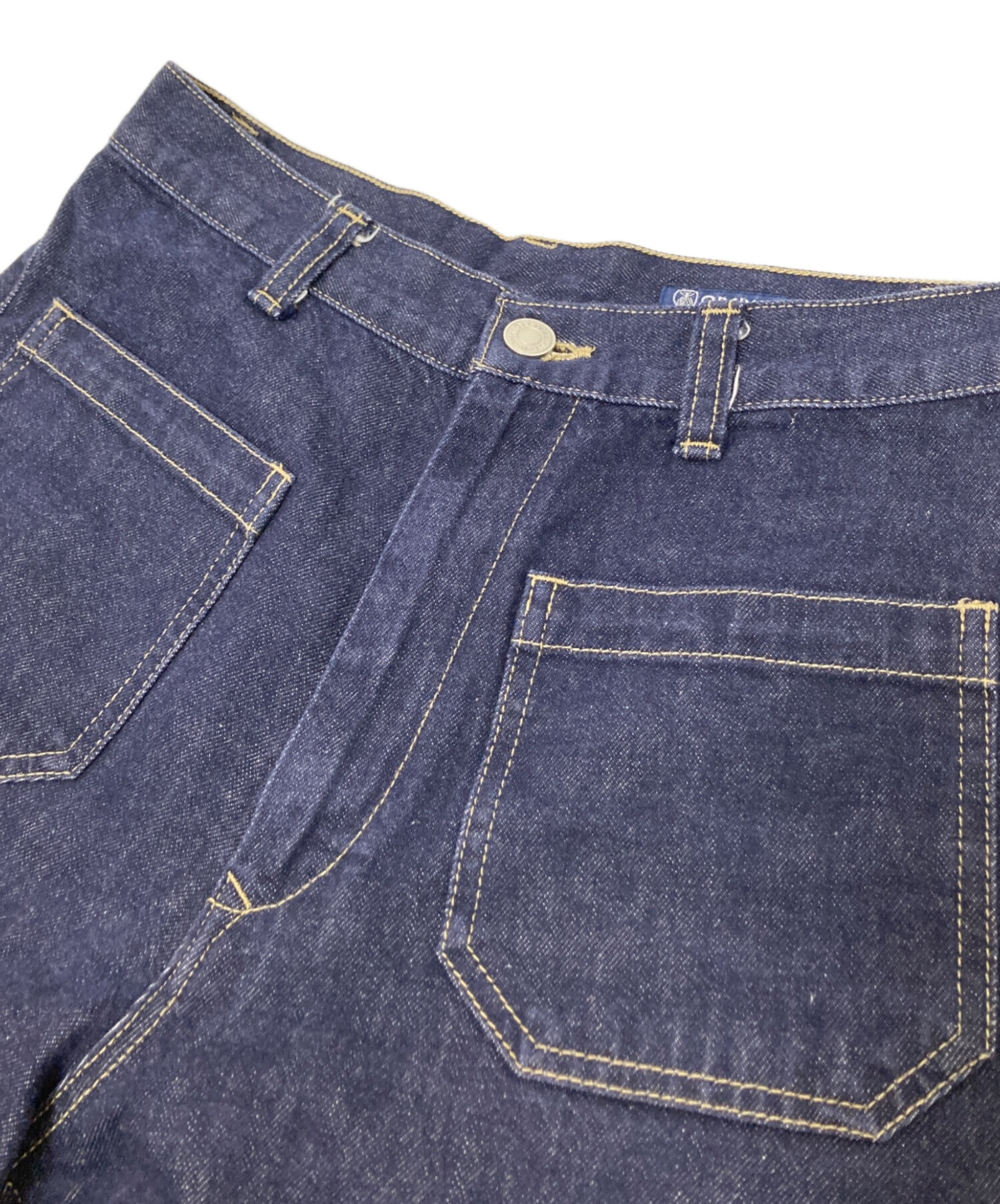 お値下げ　新品タグ付未使用　CALICO インディア　デニム　パンツ HELLO.SANFRANCISCO】レースカットアウトワイドデニムパンツ