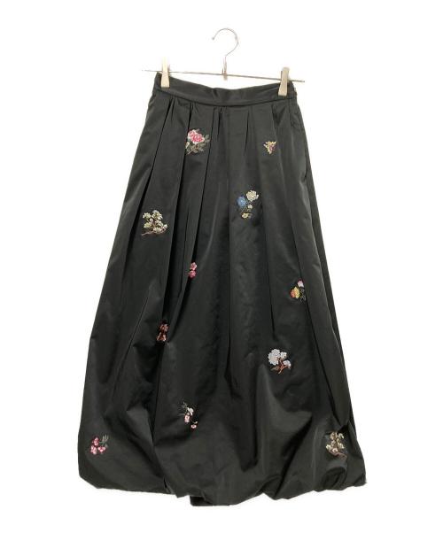 中古・古着通販】Ameri (アメリ) EMBROIDERY BALLOON SKIRT ブラック