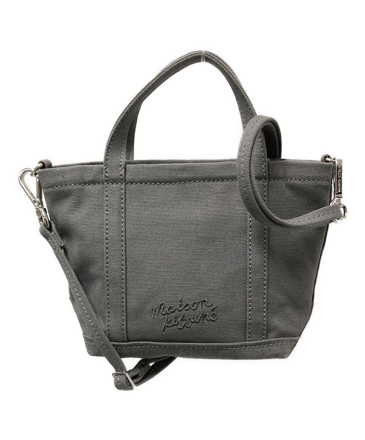 中古・古着通販】maison kitsune (メゾンキツネ) FOX HEAD MINI TOTE 