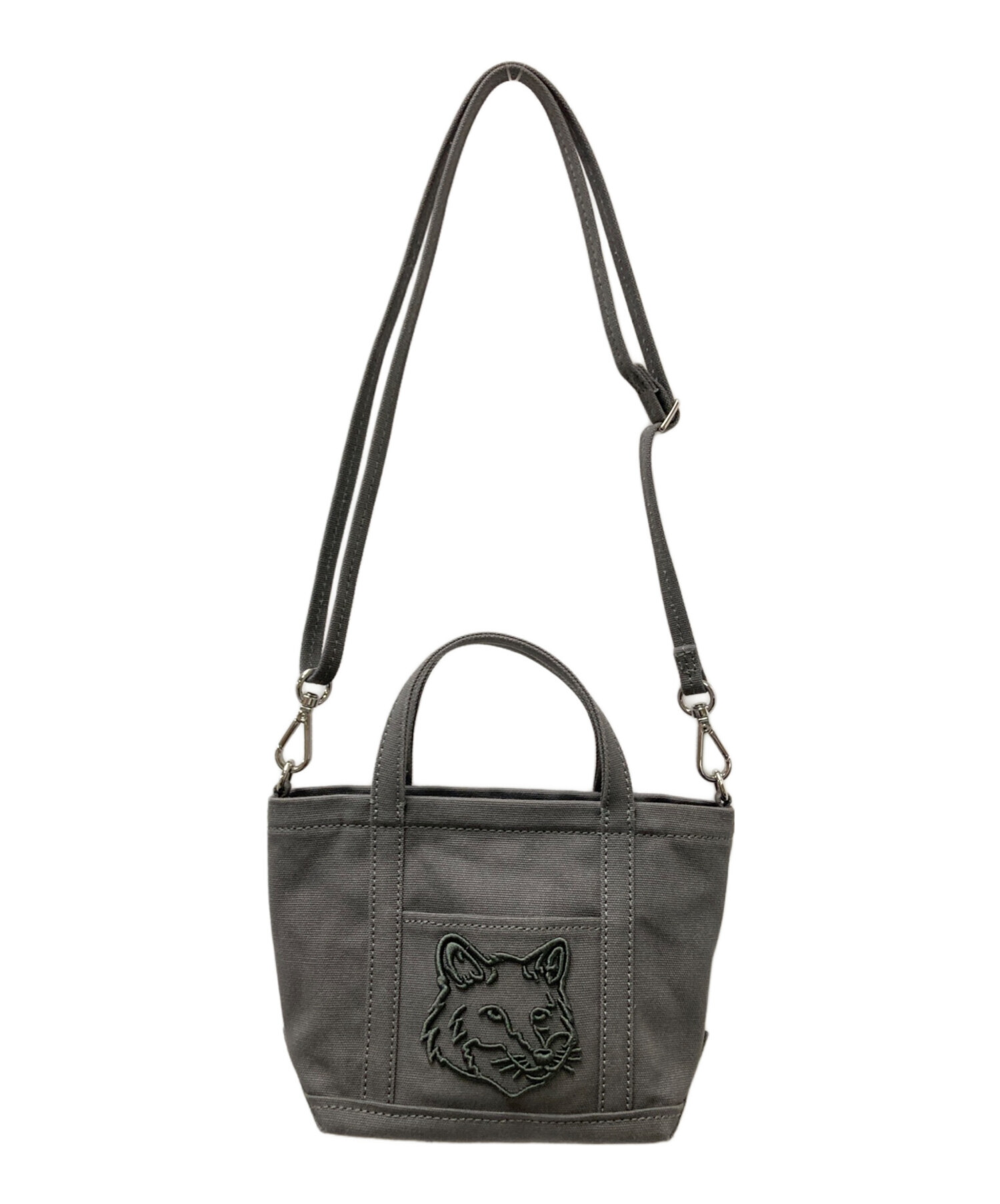 中古・古着通販】maison kitsune (メゾンキツネ) FOX HEAD MINI TOTE 