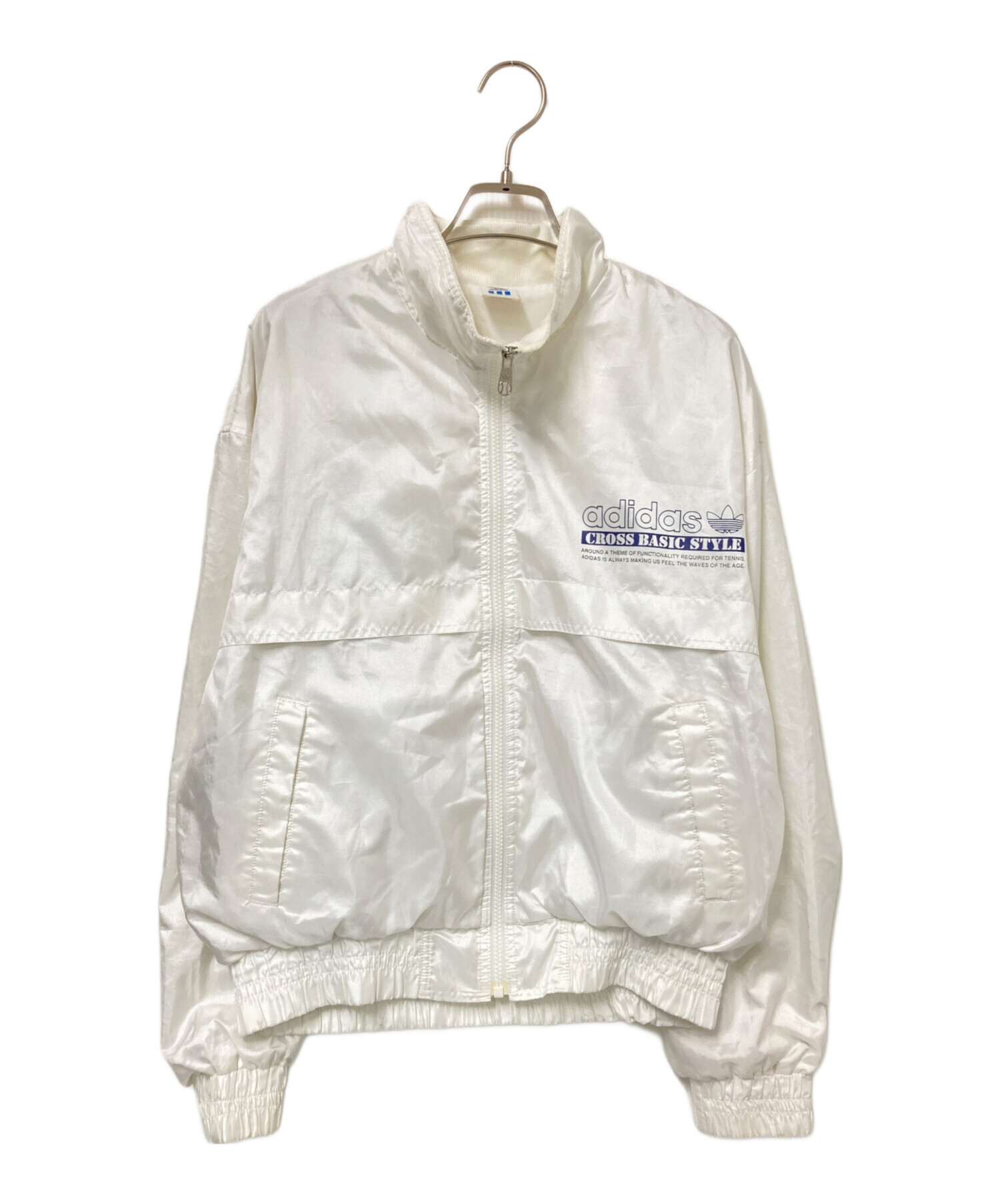 中古・古着通販】adidas (アディダス) ナイロンジャケット ホワイト 
