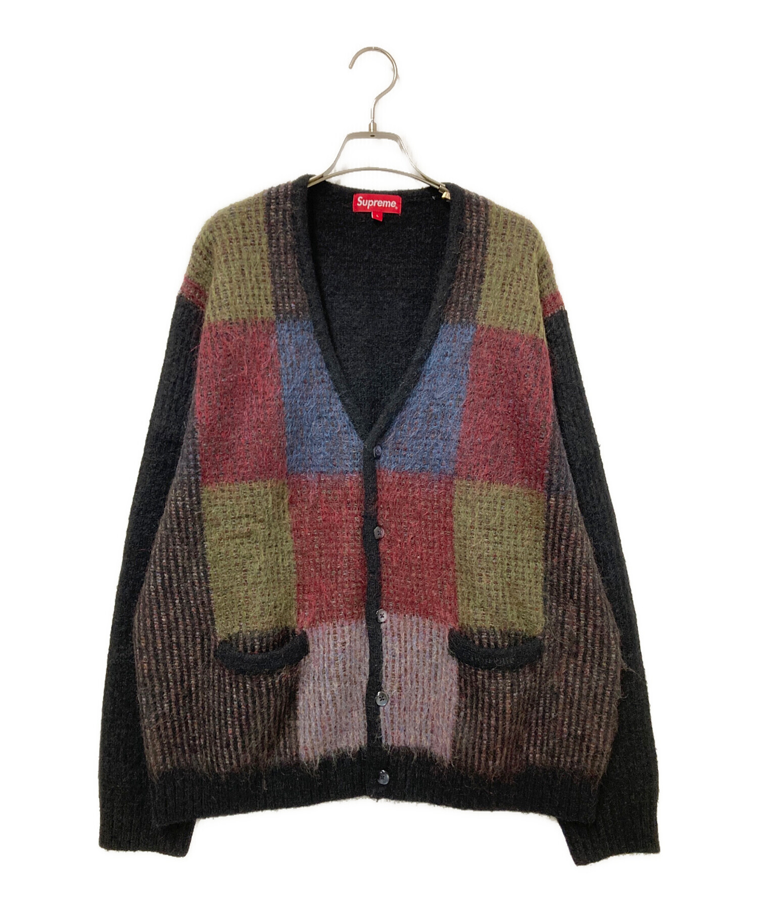 Supreme Brushed Grid Cardigan