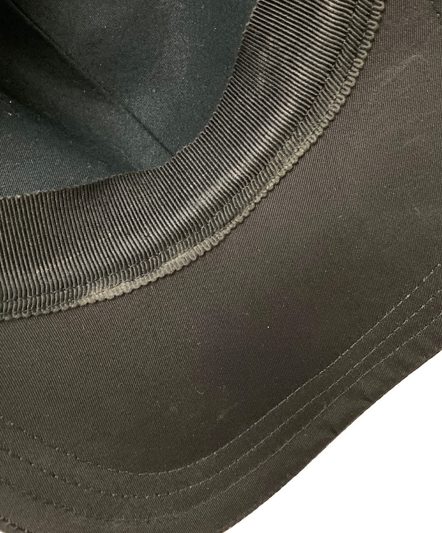 中古・古着通販】PRADA (プラダ) 三角ロゴプレートキャップ ブラック