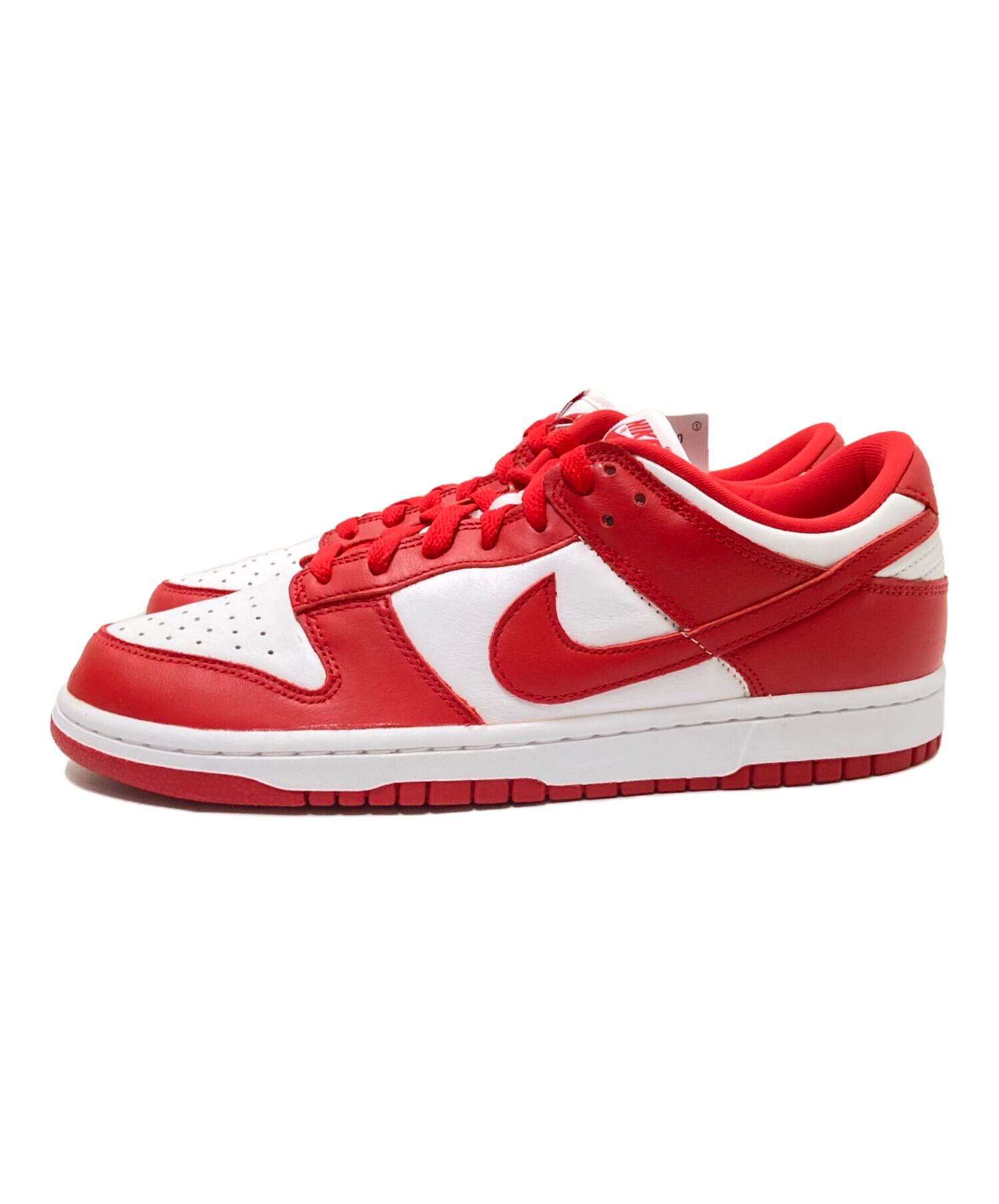 中古・古着通販】NIKE (ナイキ) ローカットスニーカー ホワイト×レッド 