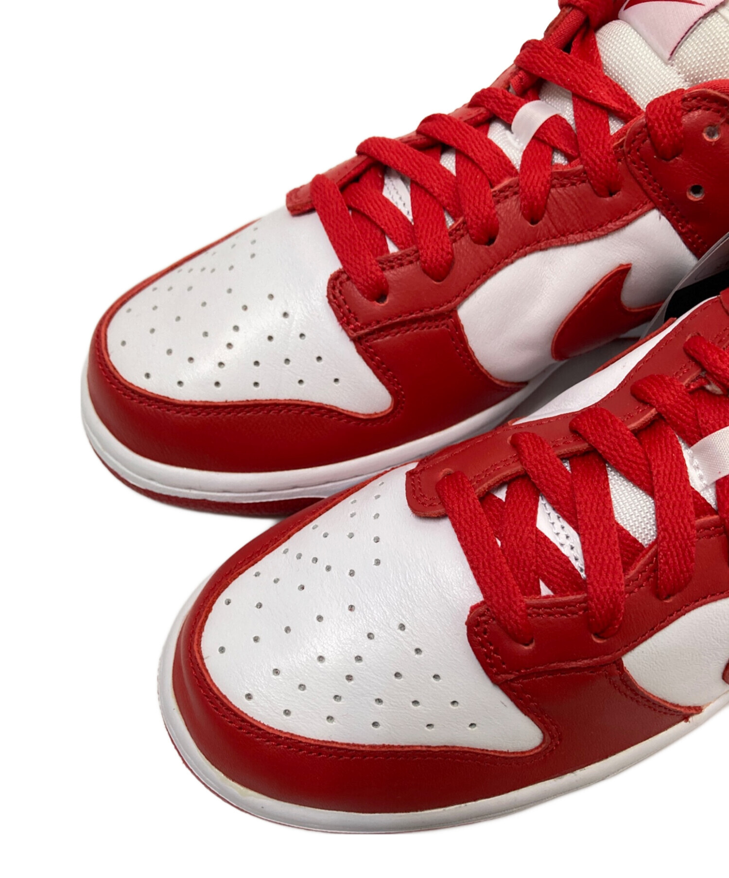 中古・古着通販】NIKE (ナイキ) ローカットスニーカー ホワイト×レッド 