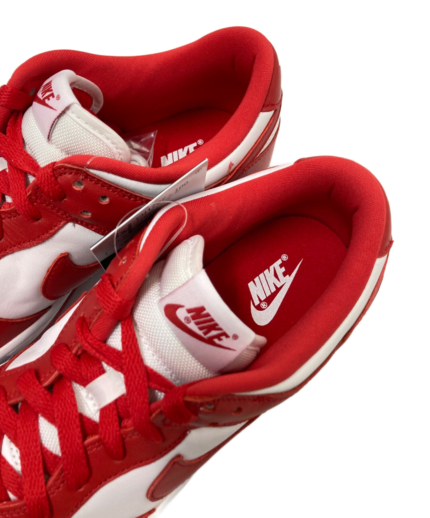 中古・古着通販】NIKE (ナイキ) ローカットスニーカー ホワイト×レッド 