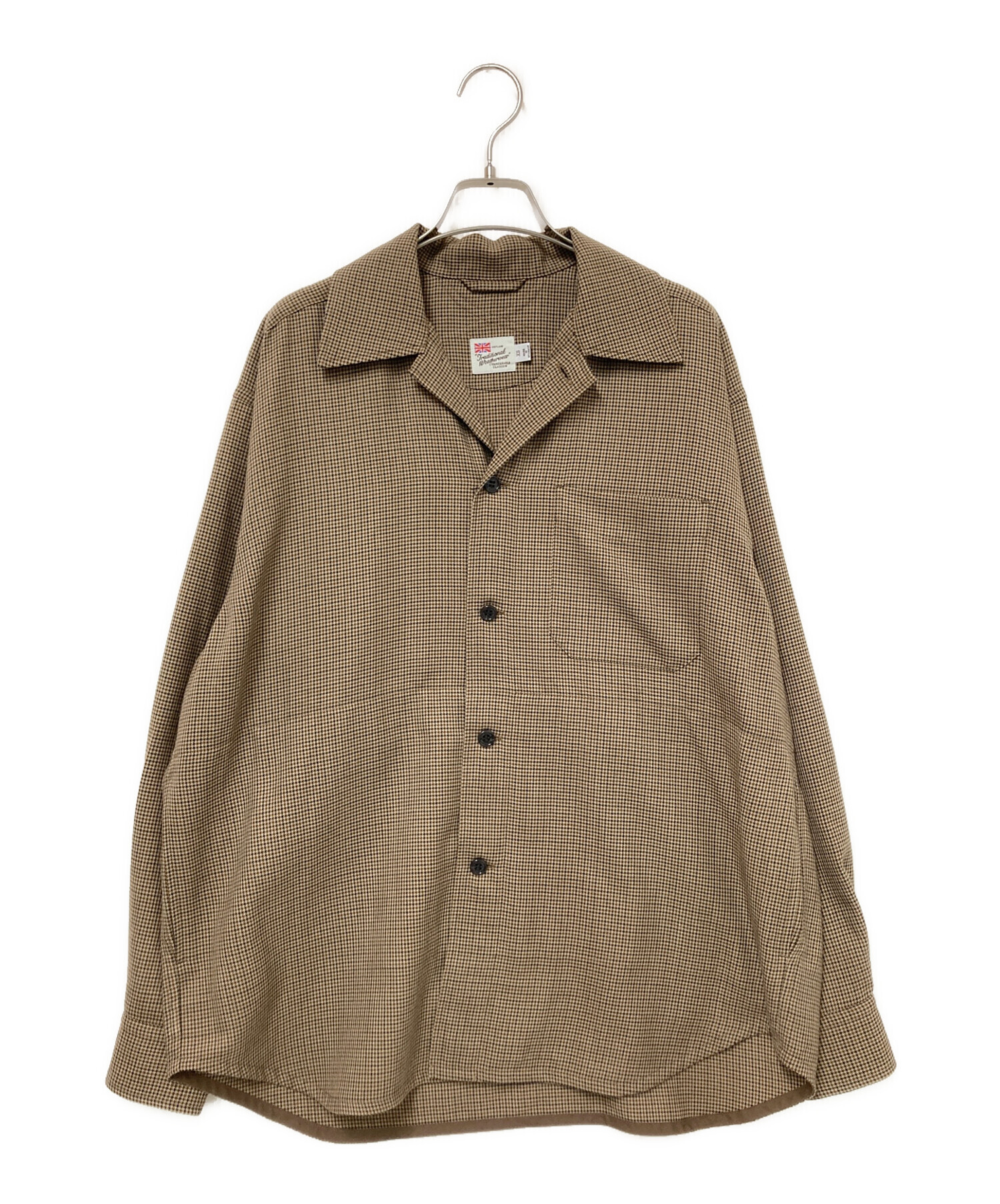 Traditional Weatherwear カジュアルシャツ S ベージュ 【古着】【中古】【送料無料】 中古・古着通販】Traditional Weatherwear (トラディショナルウェザー