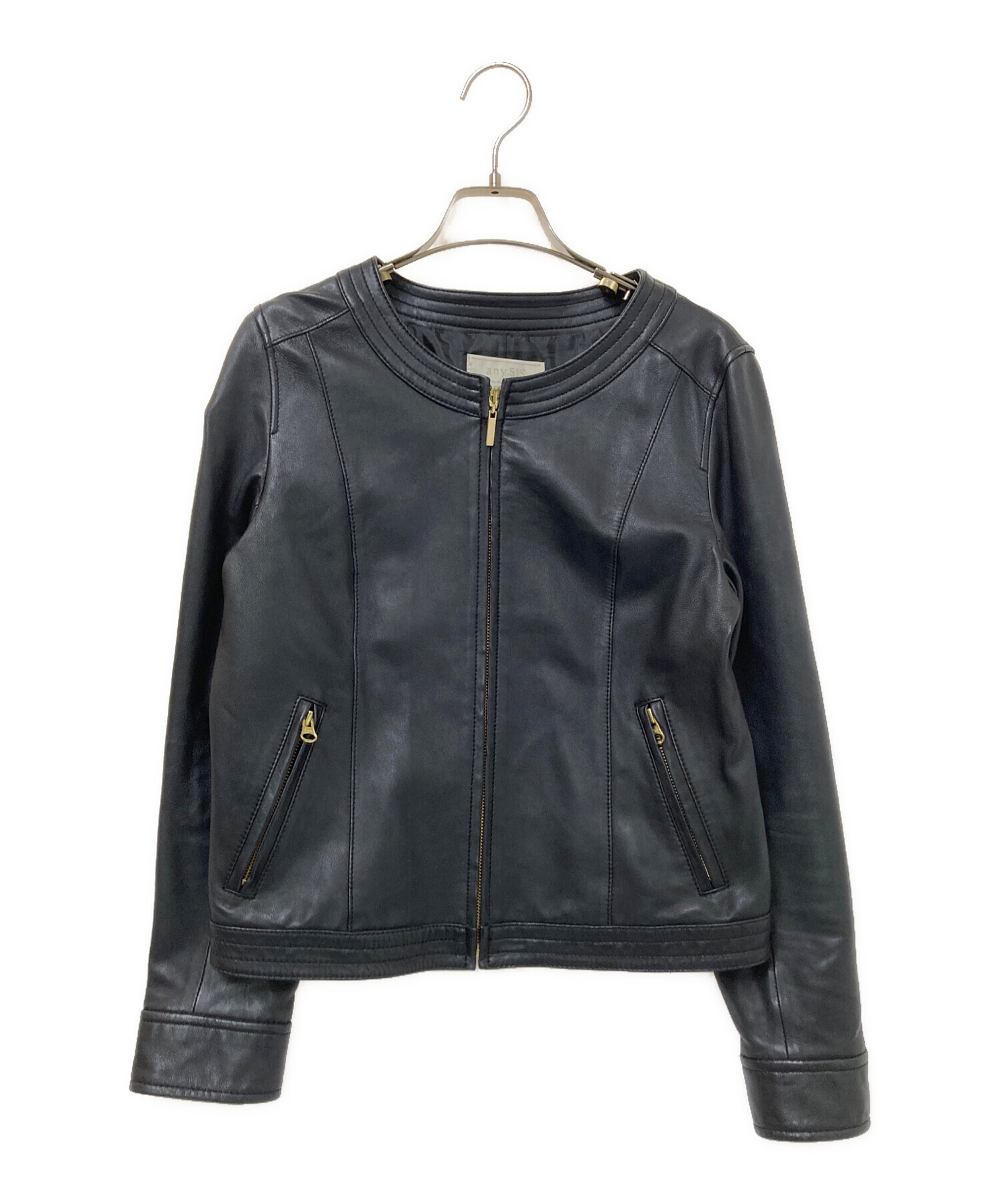 中古・古着通販】any Sis (エニィスィス) レザージャケット 中古・古着通販】any Sis (エニィスィス) レザージャケット