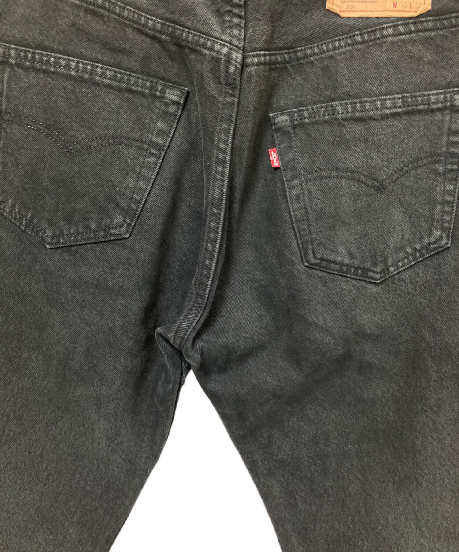 中古・古着通販】LEVI'S (リーバイス) 501ブラックデニムパンツ