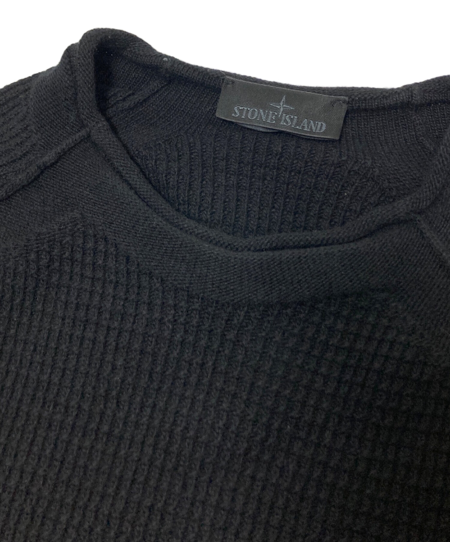 STONE  ghost ライトニット　セーター　ブラック　L 中古・古着通販】STONE ISLAND (ストーンアイランド) GHOST KNIT